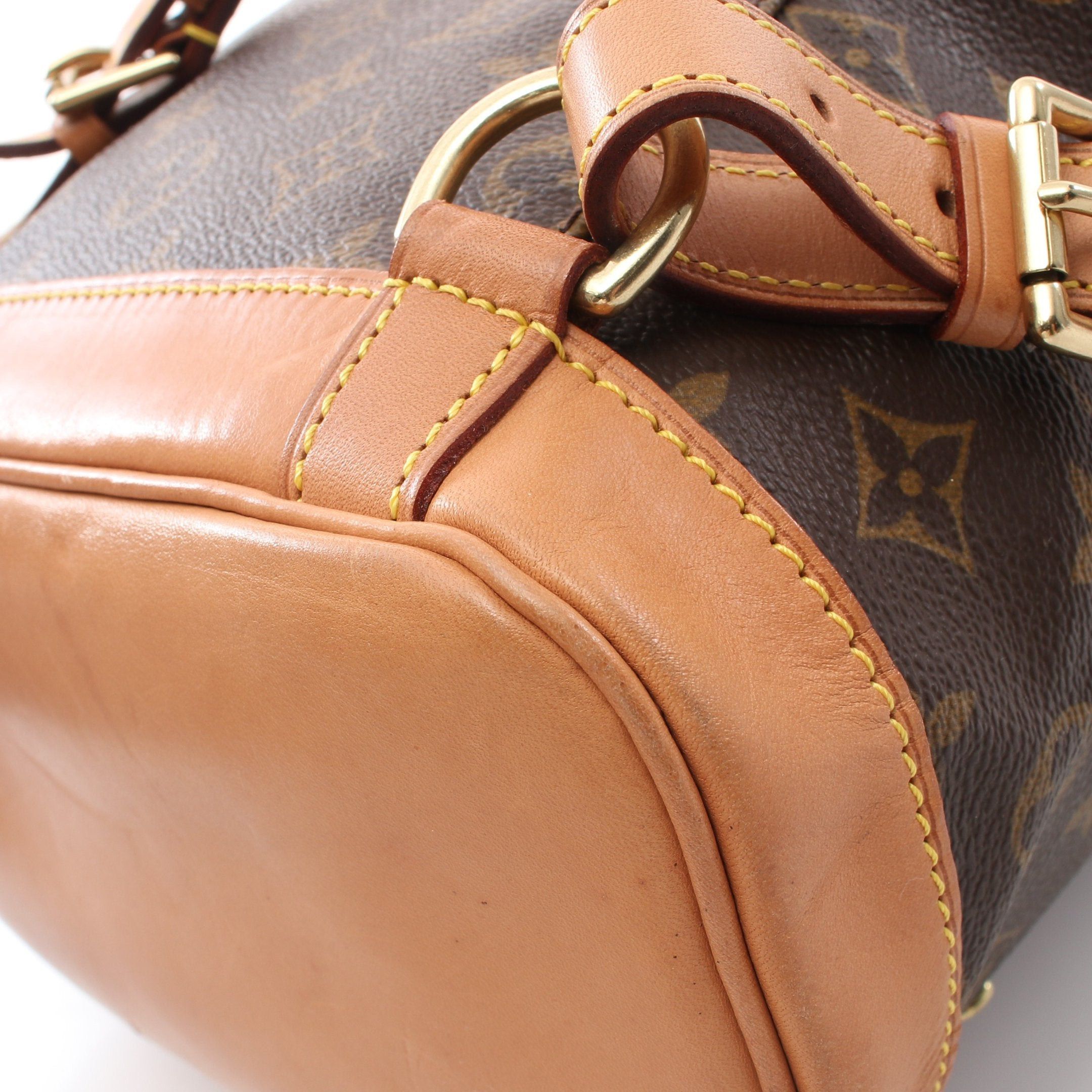 Louis Vuitton Louis Vuitton Montsouris Mm Monogram Backpack Rucksack Leather Brown Size ONE SIZE - 8 Thumbnail