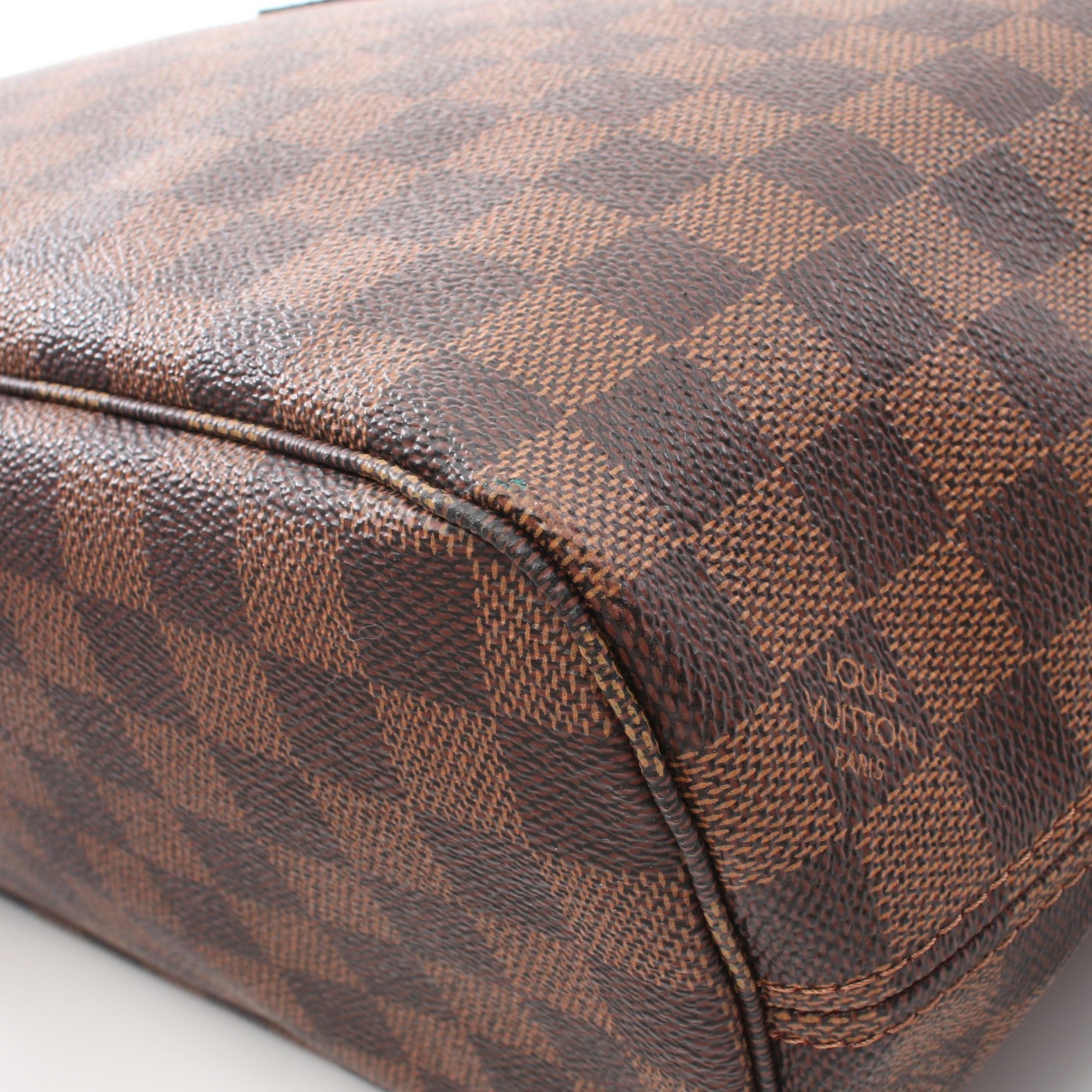 Louis Vuitton Louis Vuitton Neverfull Pm Damier Ebene Handbag Tote Bag Leather Brown Size ONE SIZE - 6 Thumbnail