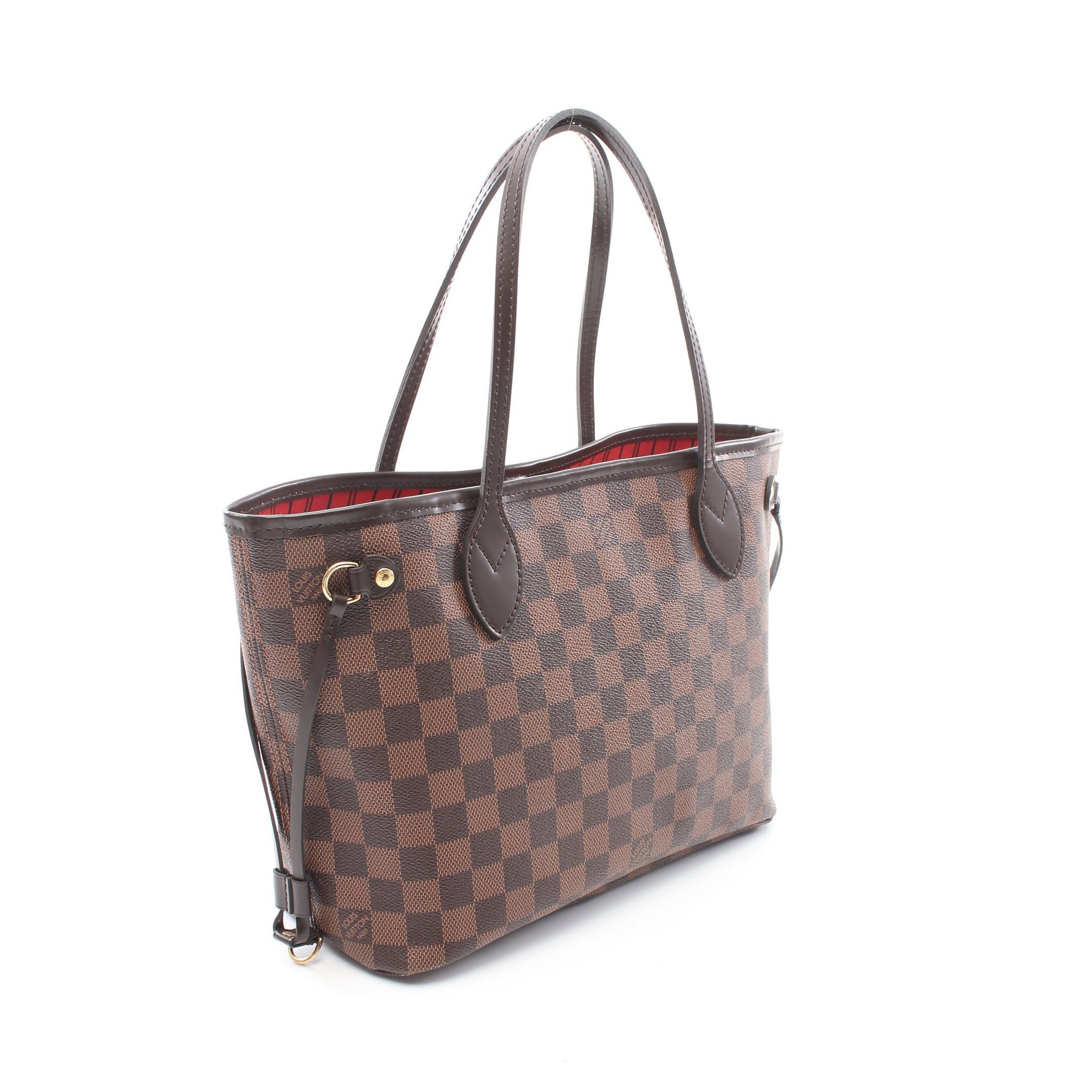 Louis Vuitton Louis Vuitton Neverfull Pm Damier Ebene Handbag Tote Bag Leather Brown Size ONE SIZE - 2 Thumbnail