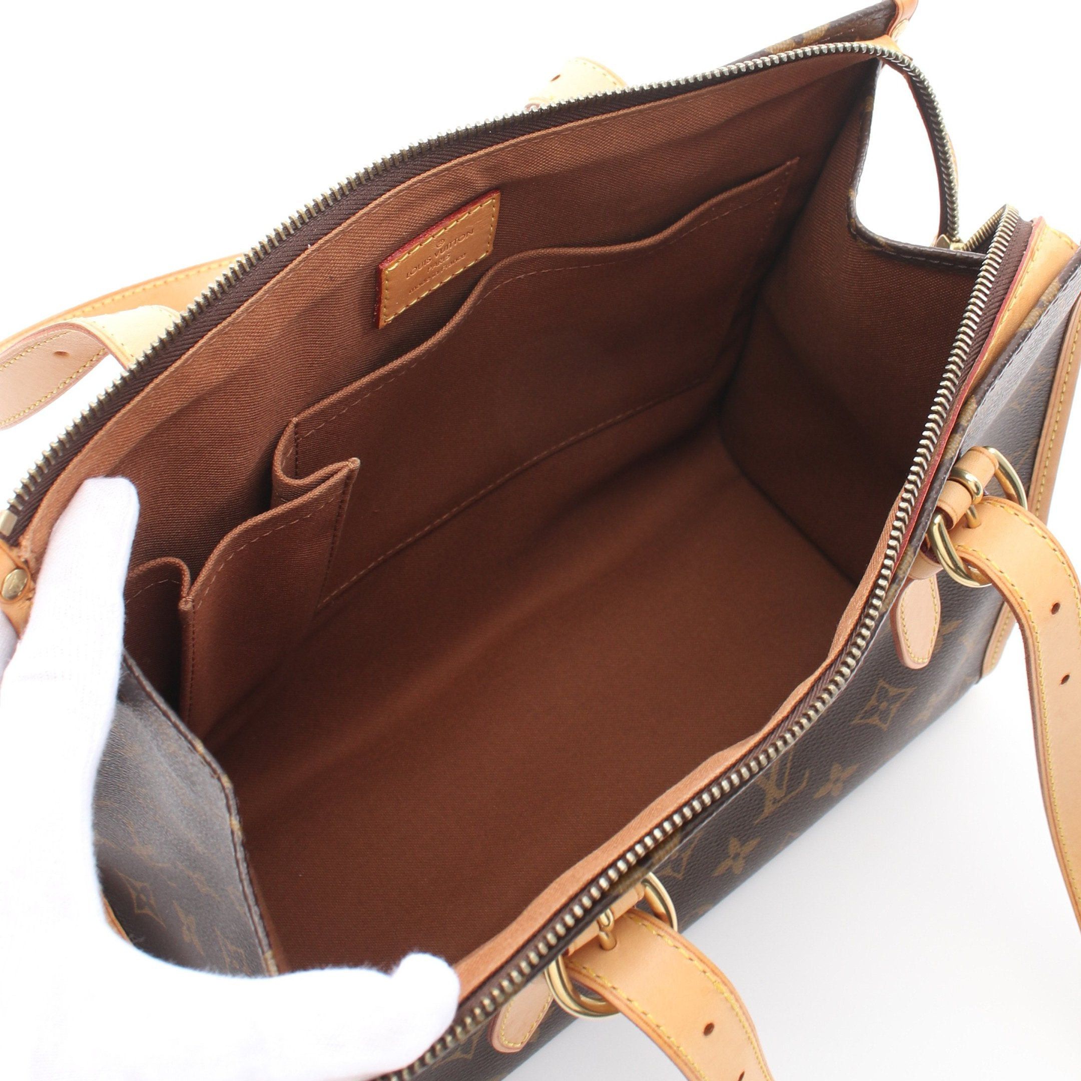 Louis Vuitton Louis Vuitton Popincourt O Monogram Shoulder Bag Tote Leather Brown Size ONE SIZE - 3 Thumbnail