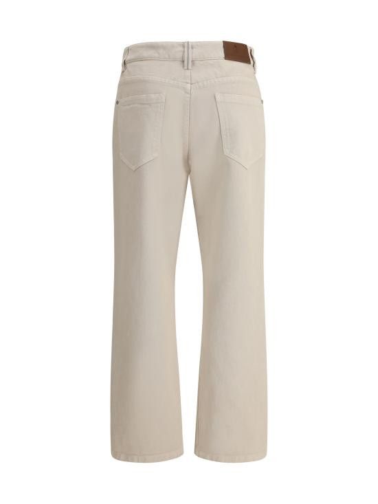Brunello Cucinelli BRUNELLO CUCINELLI Women Denim Pants M0H81P5758 C7192 BEIGE Size 30" / US 8 / IT 44 - 2 Thumbnail