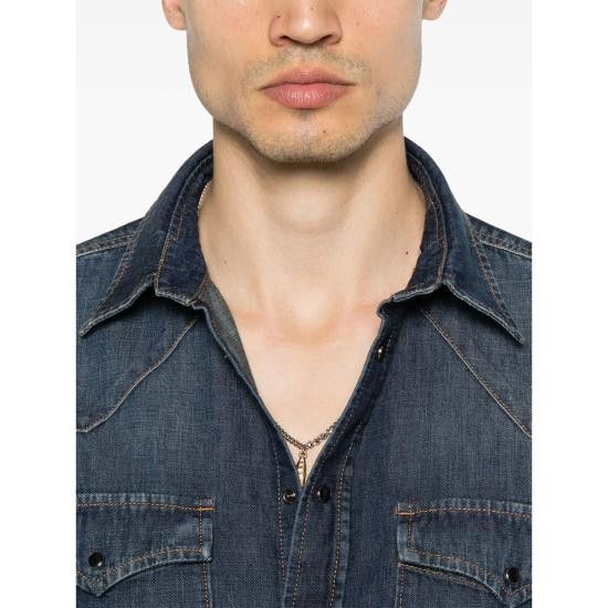 Dondup DONDUP Men Long Tops UC343R IZ4 800 BLUE Size US L / EU 52-54 / 3 - 4 Thumbnail