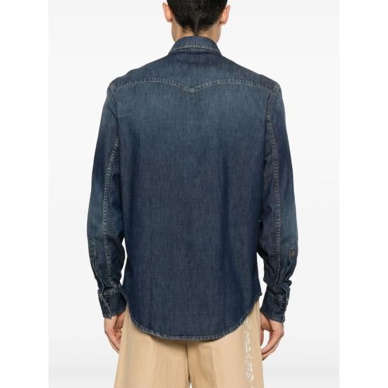 Dondup DONDUP Men Long Tops UC343R IZ4 800 BLUE Size US XL / EU 56 / 4 - 5 Thumbnail