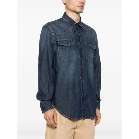 Dondup DONDUP Men Long Tops UC343R IZ4 800 BLUE Size US XL / EU 56 / 4 - 2 Thumbnail