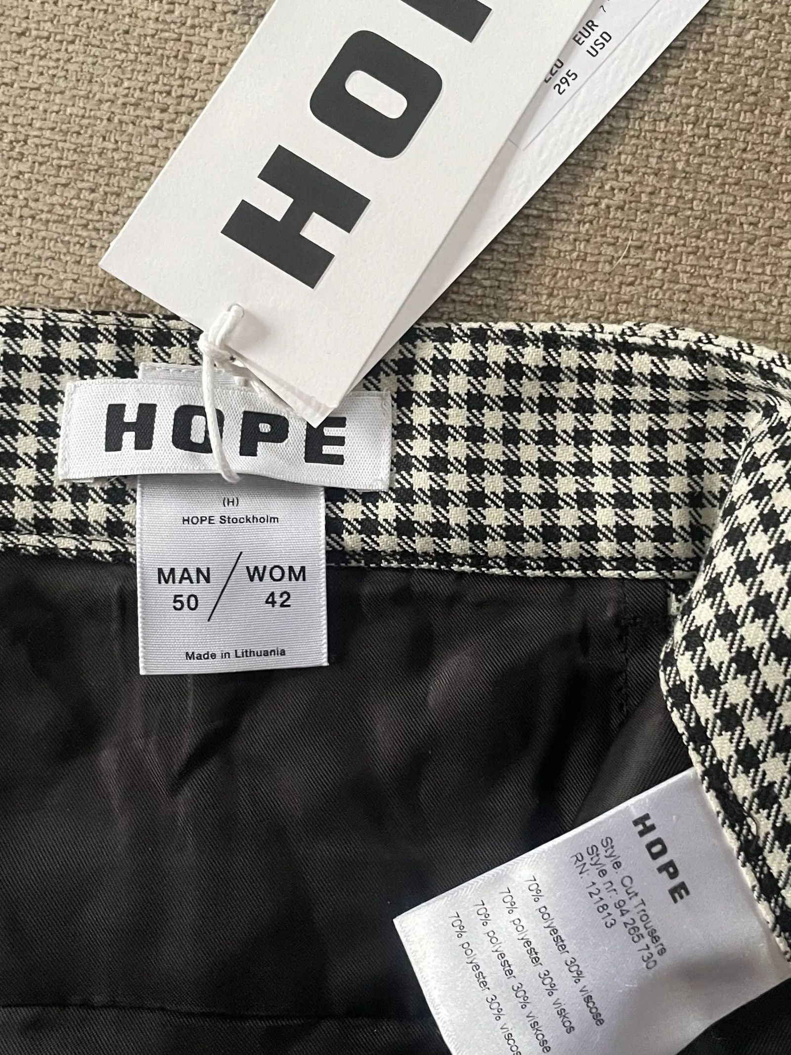 Hope Hope Cut trousers black pepita Pants Size 30" / US 8 / IT 44 - 2 Thumbnail
