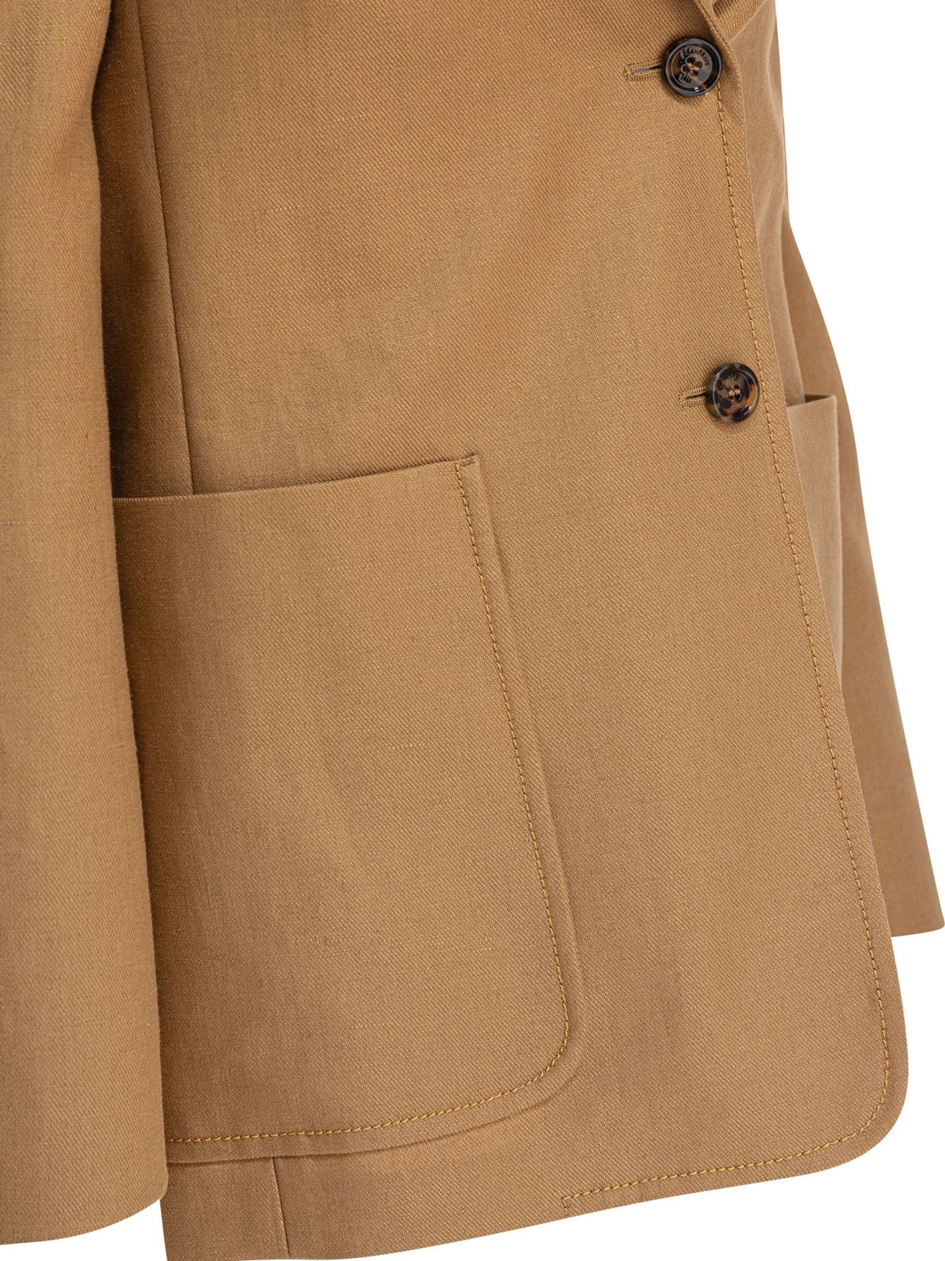 Max Mara Single-Breasted Linen Blazer Size M / US 6-8 / IT 42-44 - 4 Thumbnail
