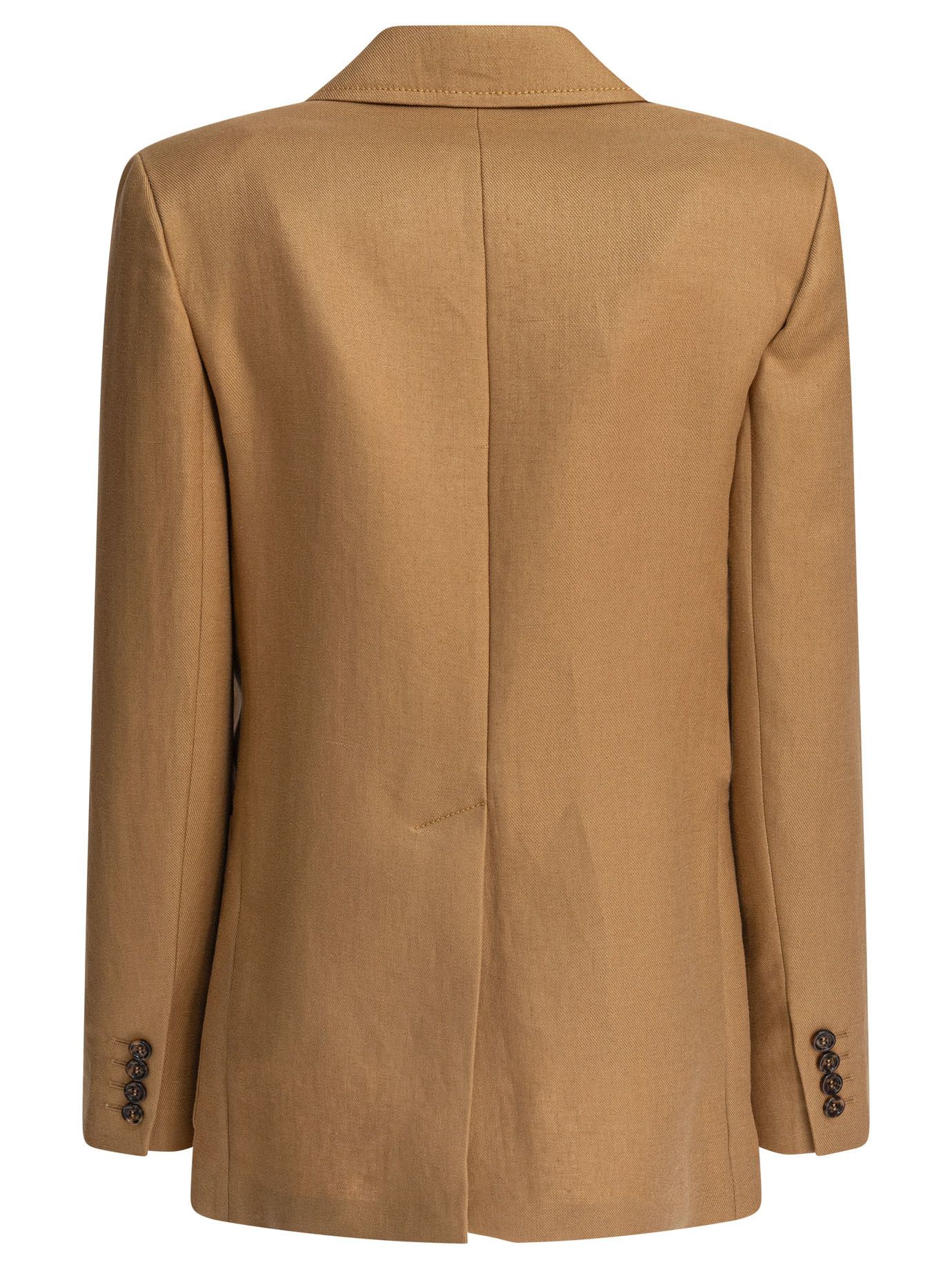 Max Mara Single-Breasted Linen Blazer Size M / US 6-8 / IT 42-44 - 2 Thumbnail