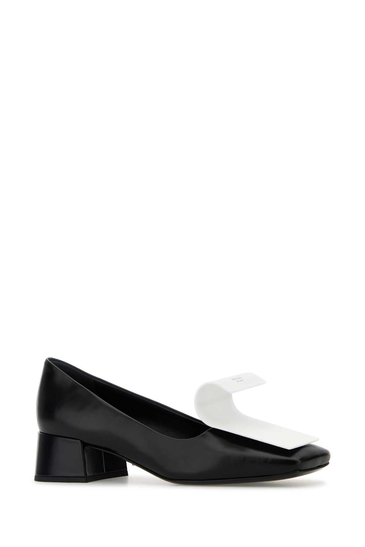 Two-Tone Leather Pumps