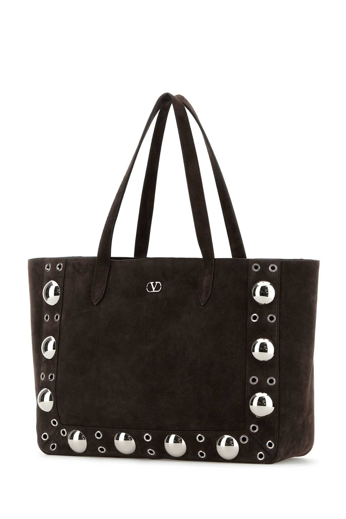 Valentino Brown Suede Nellcã´Te Shopping Bag Size ONE SIZE - 2 Thumbnail