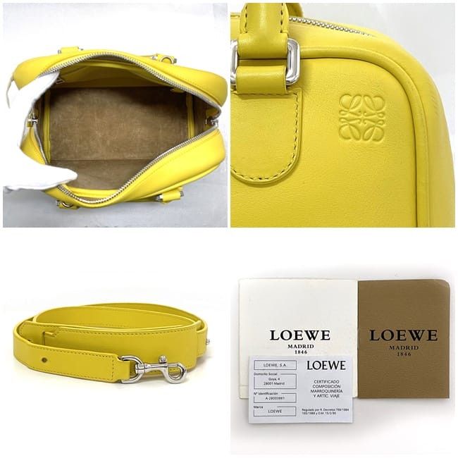 Loewe LOEWE Handbag Yellow Leather Size ONE SIZE - 3 Thumbnail