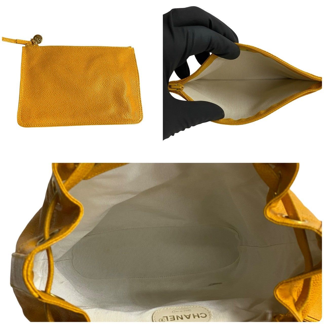 Chanel Chanel Backpack Yellow Leather Size ONE SIZE - 7 Thumbnail
