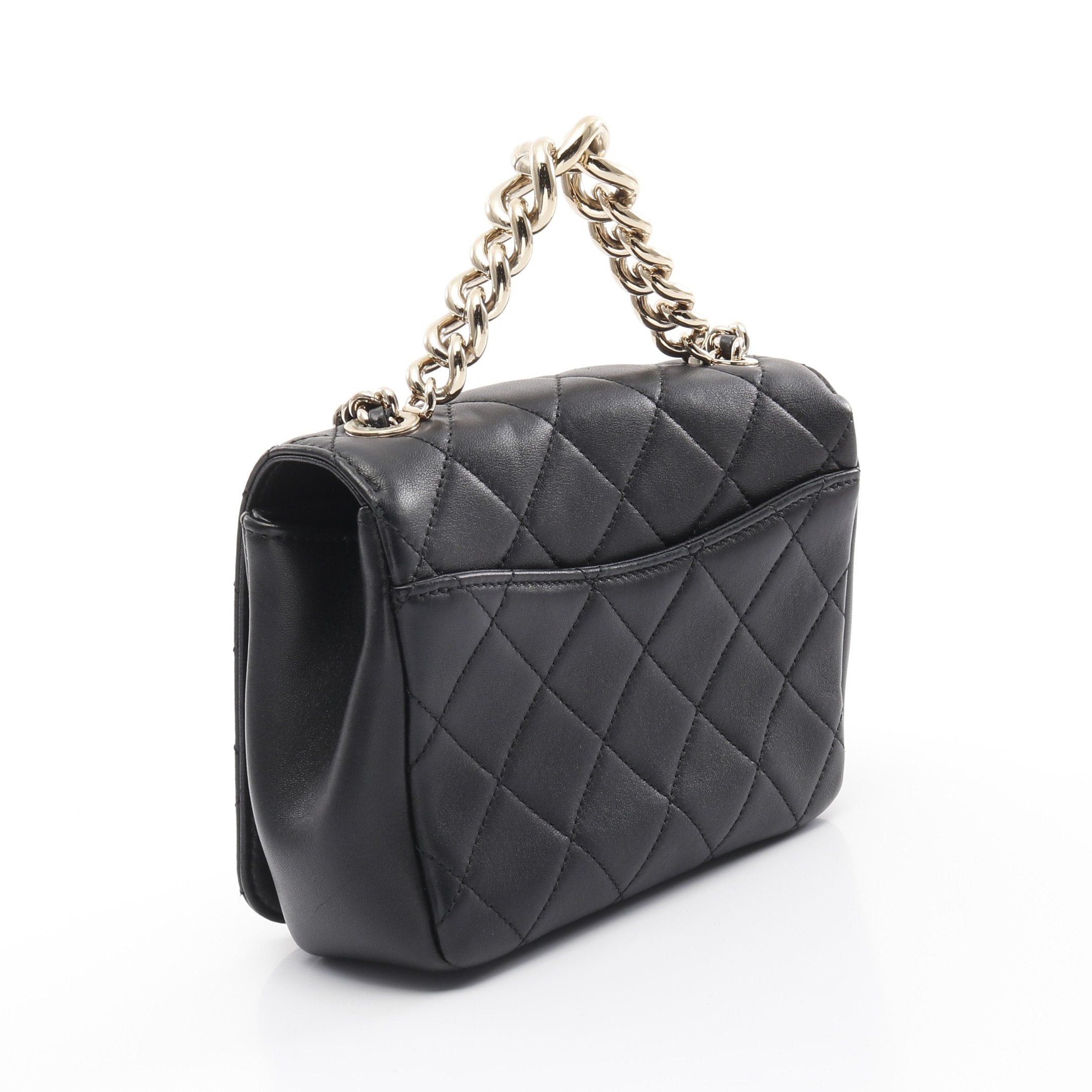 Chanel Chanel Matelasse Studs Coco Mark Chain Shoulder Bag Lambskin Black Gold Hardware Size ONE SIZE - 2 Thumbnail