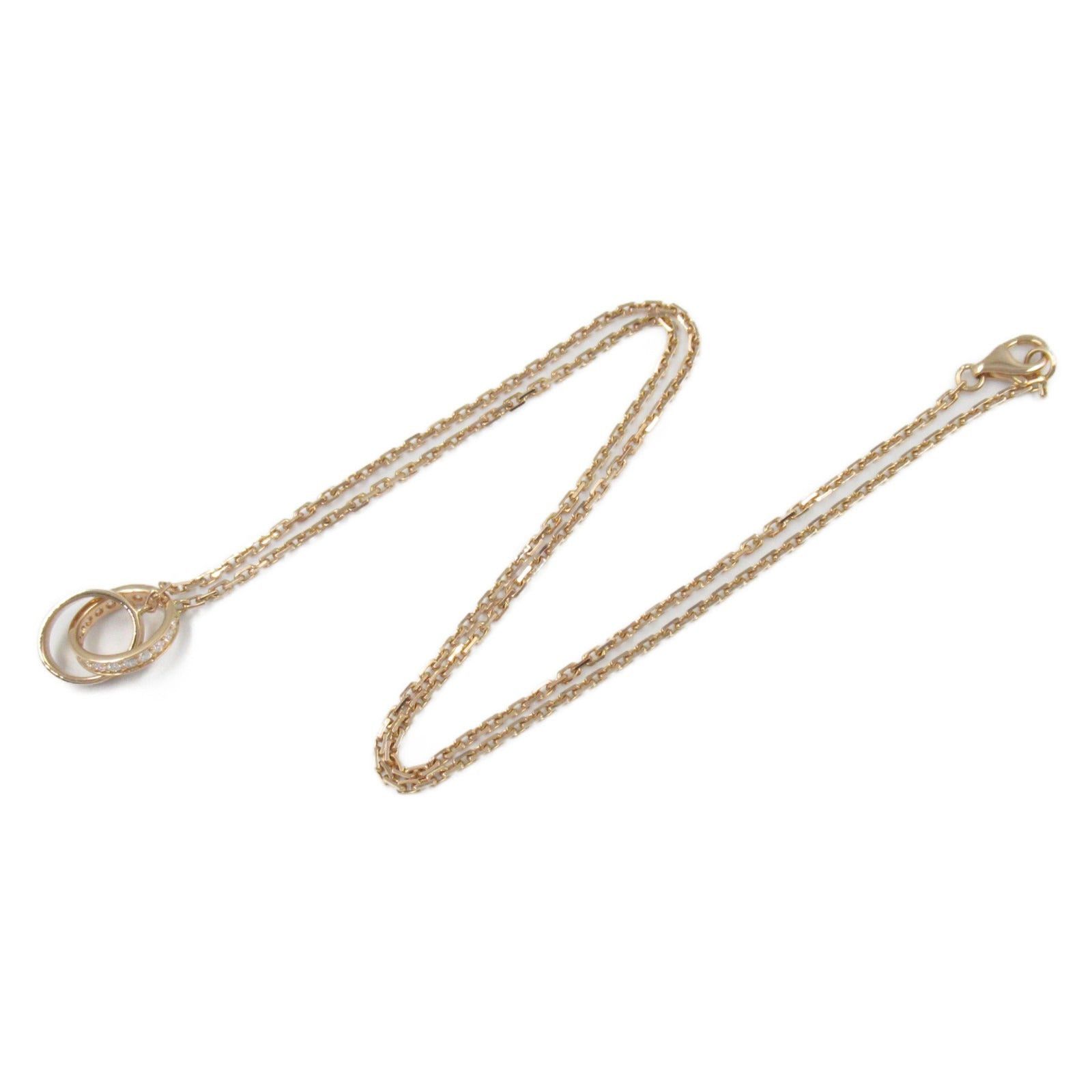 Cartier Cartier Baby Love Diamond Necklace K18Pg (Pink Gold) Clear Size ONE SIZE - 3 Thumbnail