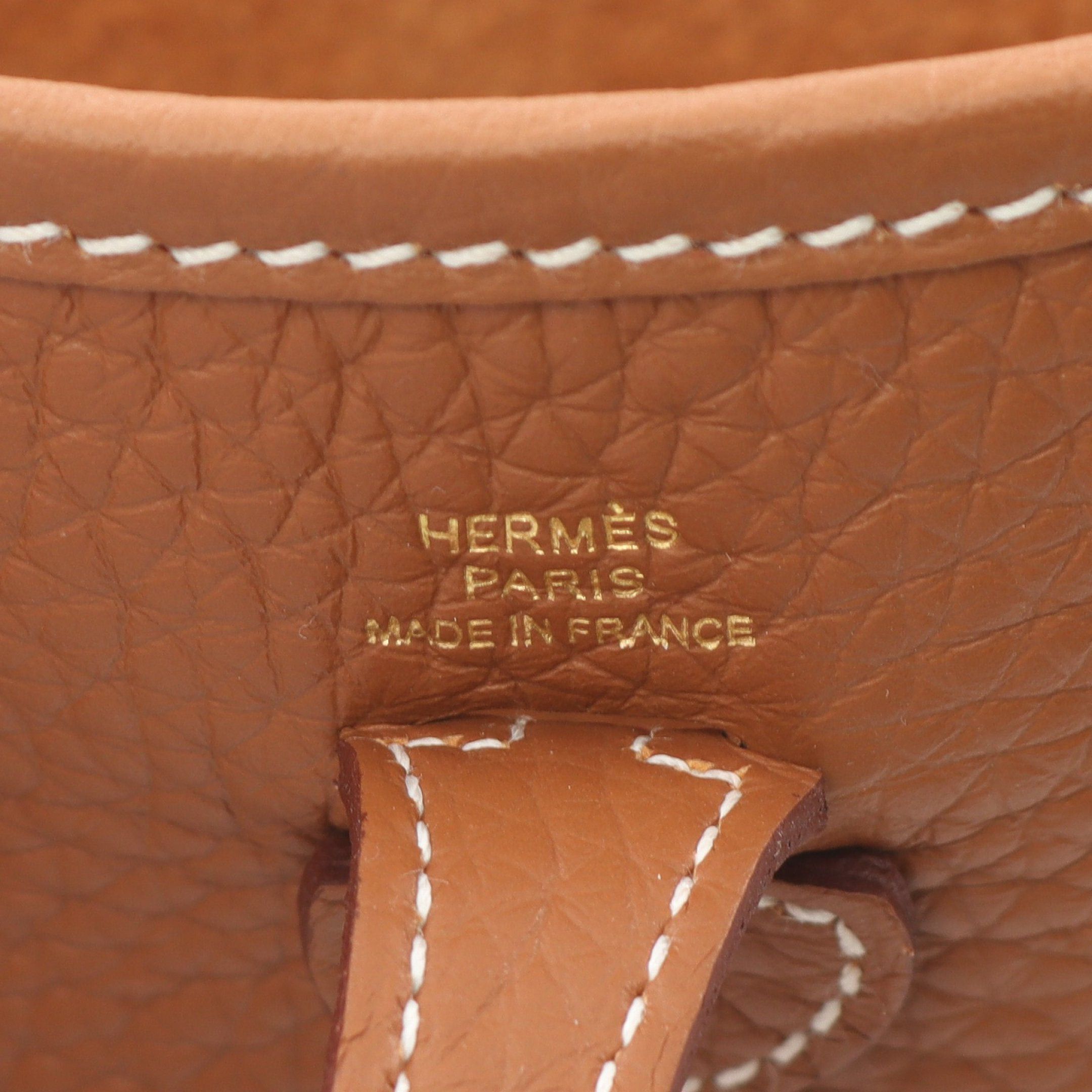 Hermes Hermes Evelyn Tpm Gold Shoulder Bag Clemence Leather Light Brown Hardware K Stamp Size ONE SIZE - 4 Thumbnail