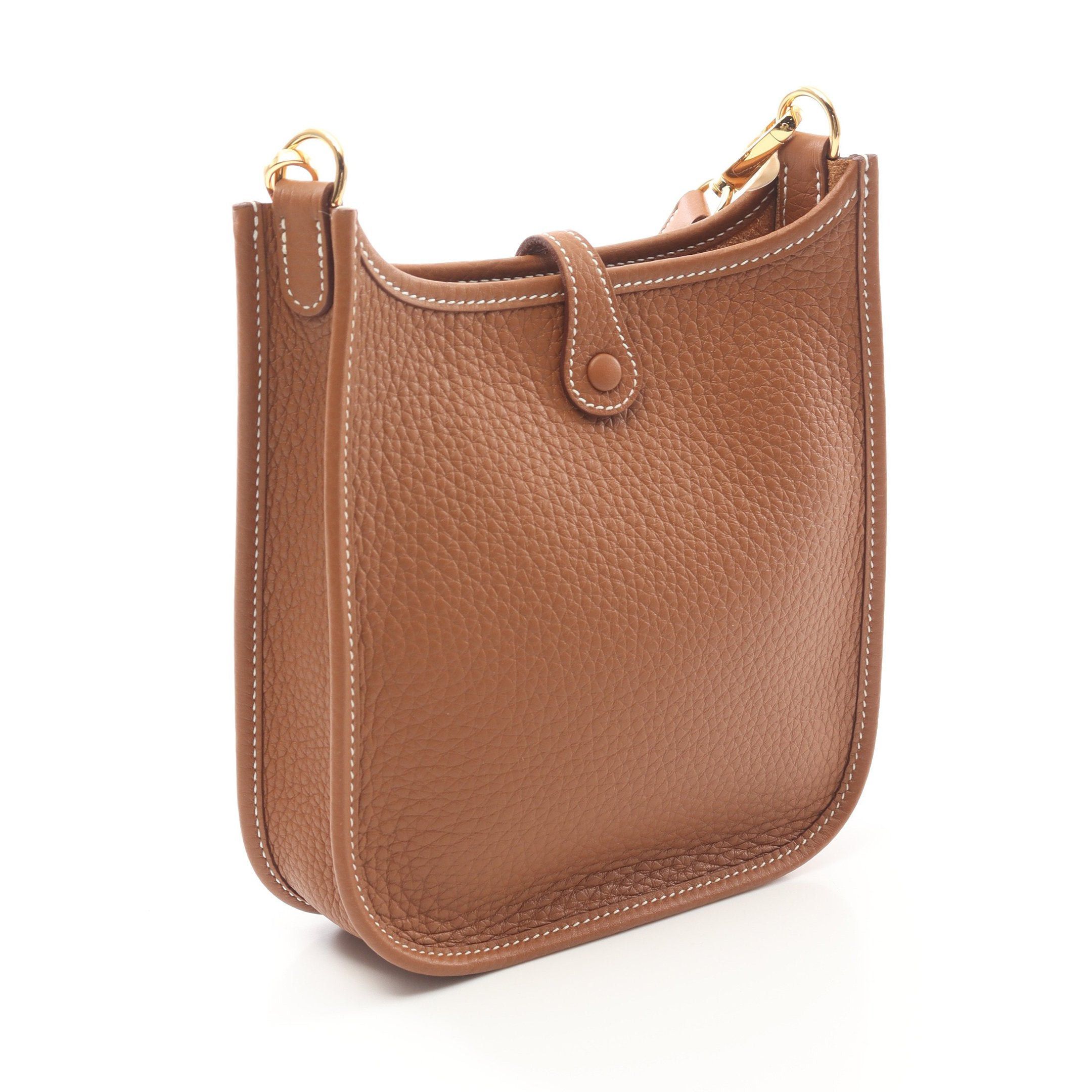 Hermes Hermes Evelyn Tpm Gold Shoulder Bag Clemence Leather Light Brown Hardware K Stamp Size ONE SIZE - 2 Thumbnail