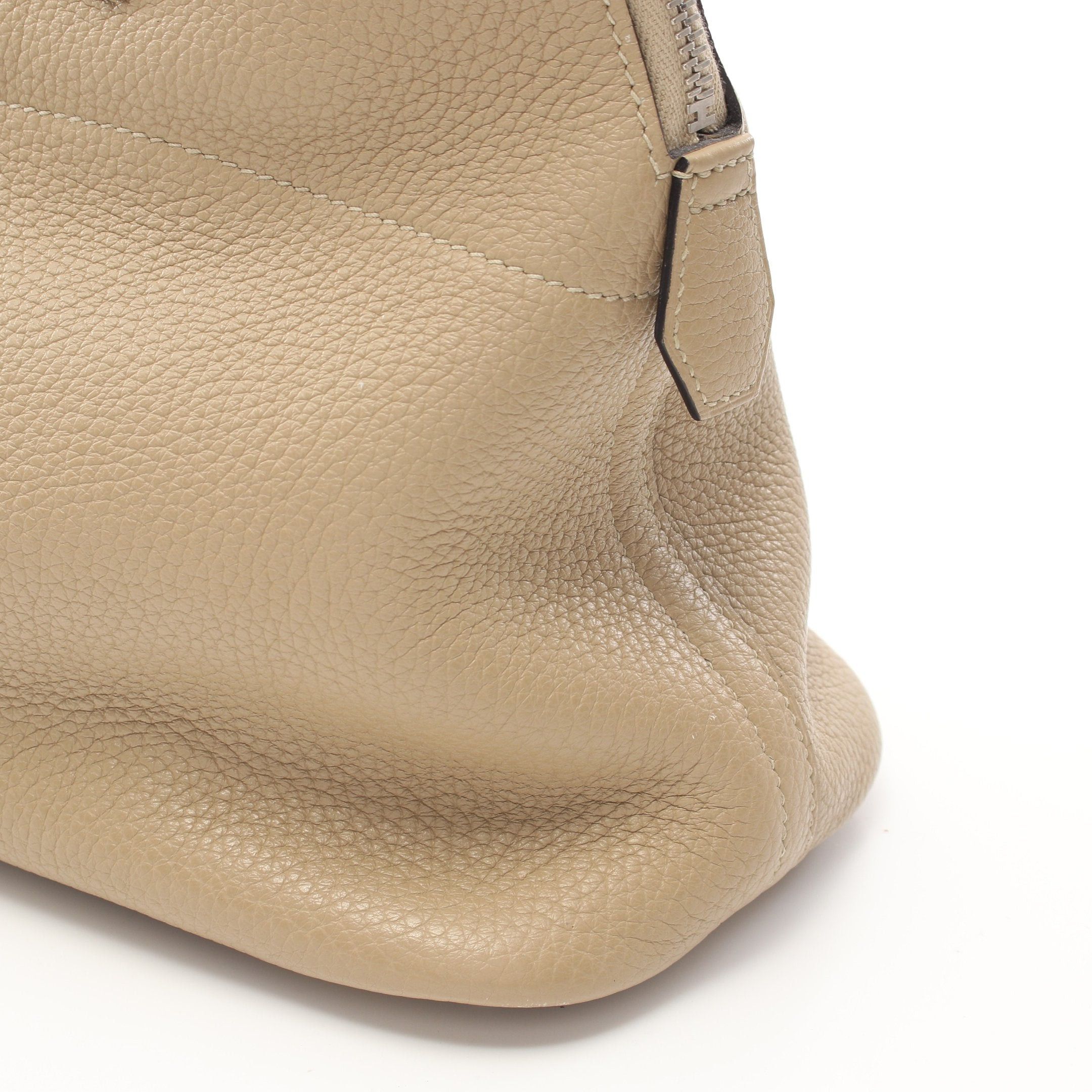 Hermes Hermes Bolide 31 Handbag Clemence Leather Beige Silver Hardware A Stamp Size ONE SIZE - 9 Thumbnail