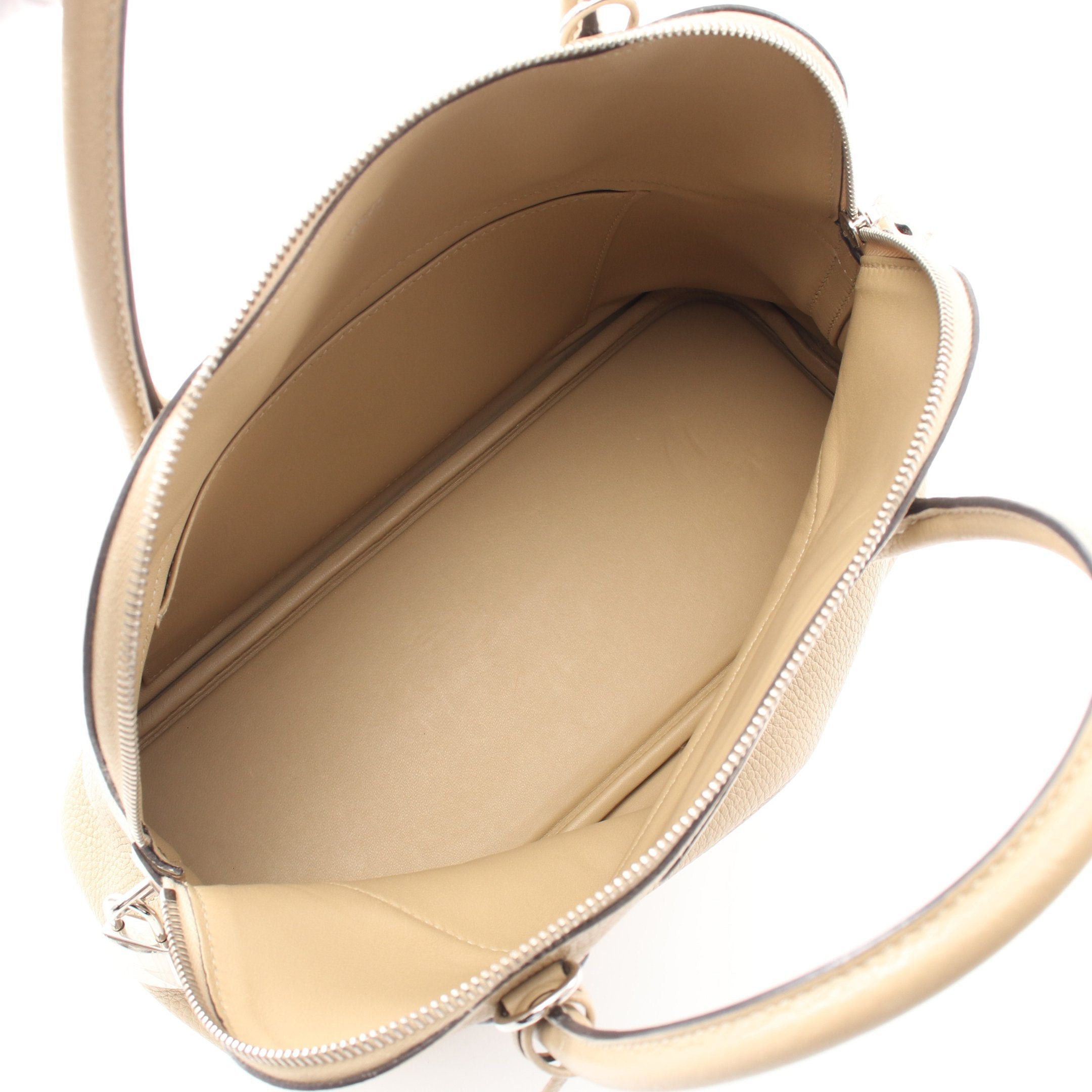 Hermes Hermes Bolide 31 Handbag Clemence Leather Beige Silver Hardware A Stamp Size ONE SIZE - 3 Thumbnail