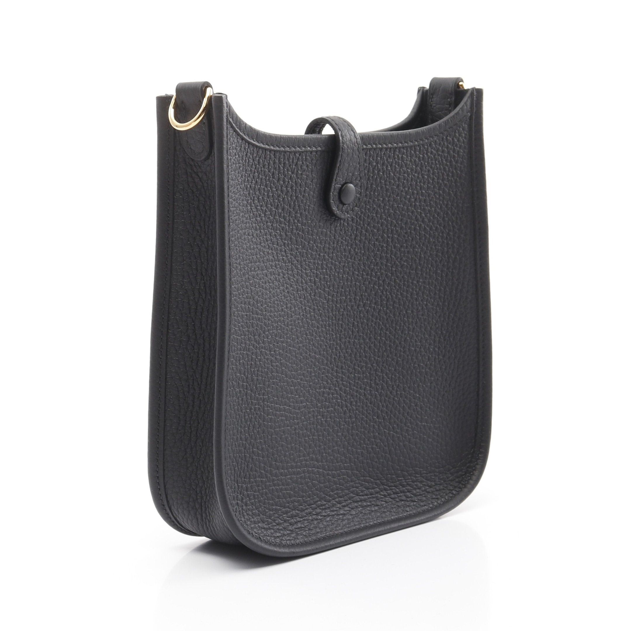 Hermes Hermes Evelyn Tpm Amazon Shoulder Bag Clemence Leather Black Gold Hardware Double Engraved Size ONE SIZE - 2 Thumbnail