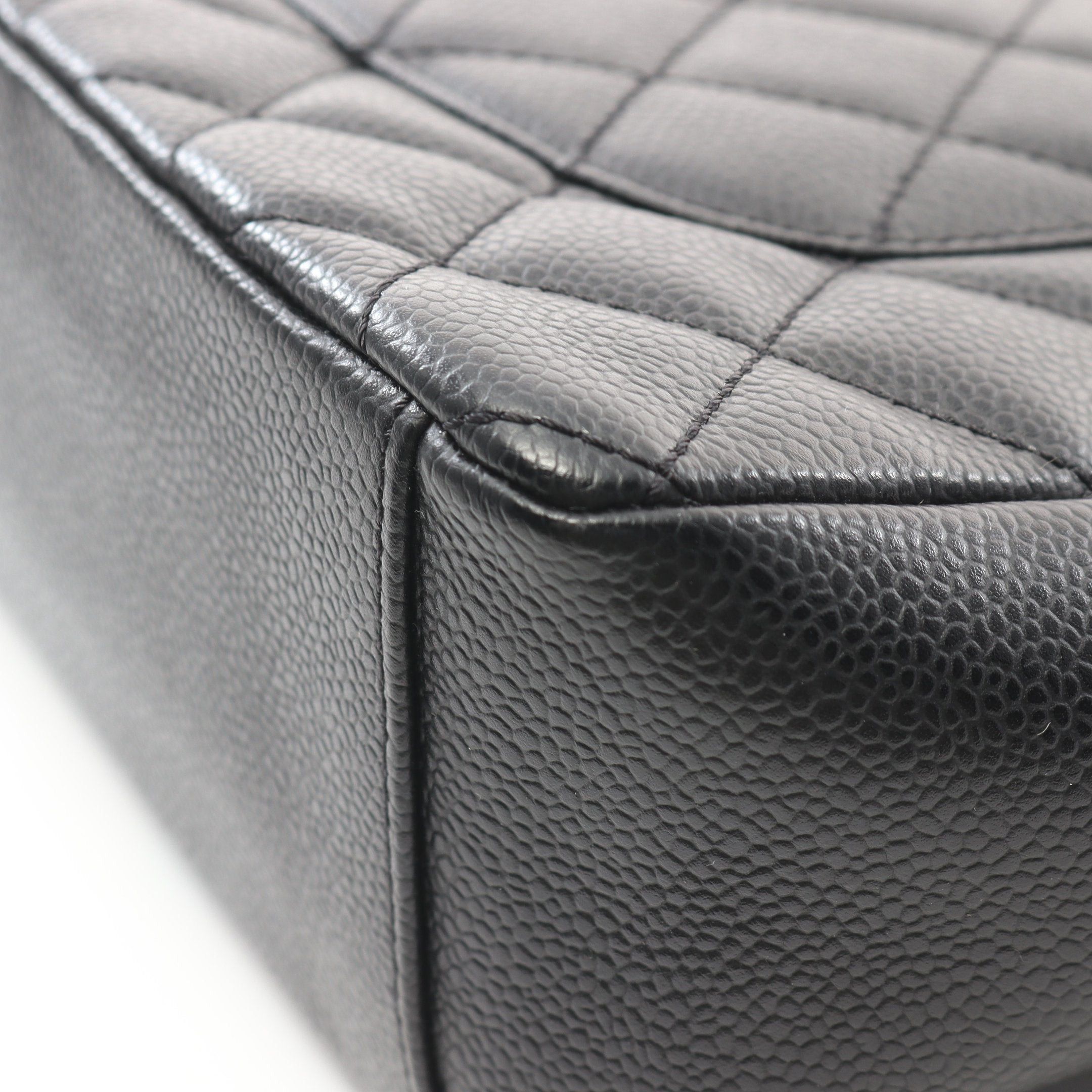 Chanel Chanel Matelasse Pst Chain Shoulder Bag Tote Caviar Skin Black Gold Hardware Size ONE SIZE - 7 Thumbnail