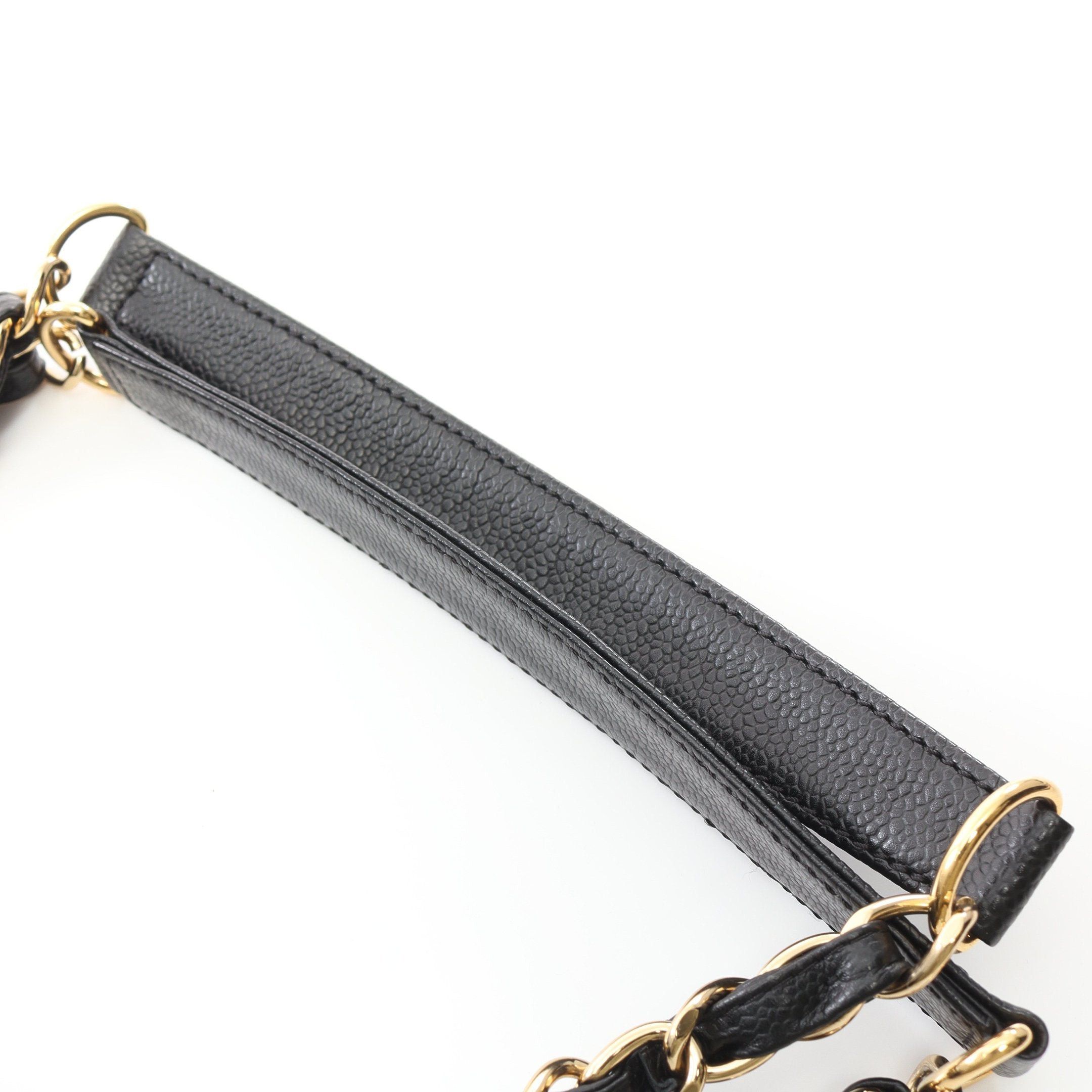Chanel Chanel Matelasse Pst Chain Shoulder Bag Tote Caviar Skin Black Gold Hardware Size ONE SIZE - 8 Thumbnail
