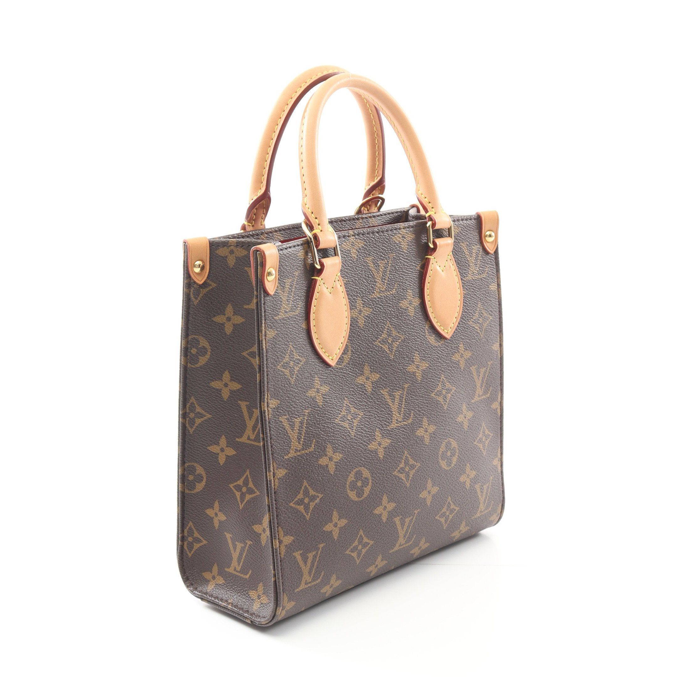 Louis Vuitton Louis Vuitton Sac Plat Bb Handbag Leather Brown Size ONE SIZE - 2 Thumbnail