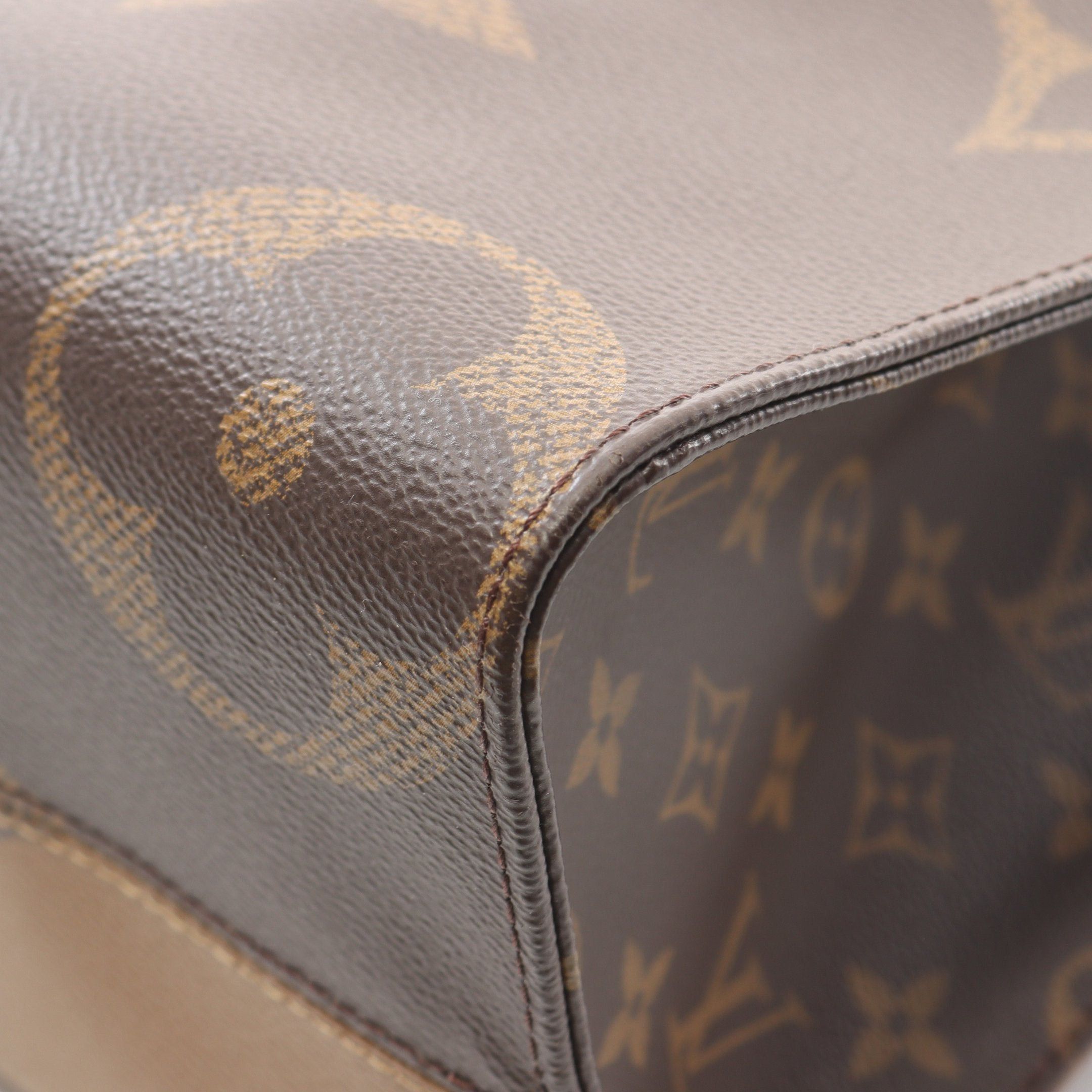 Louis Vuitton Louis Vuitton On-The-Go Mm Monogram Giant Reverse Shoulder Bag Tote Leather Brown Beige Size ONE SIZE - 5 Thumbnail