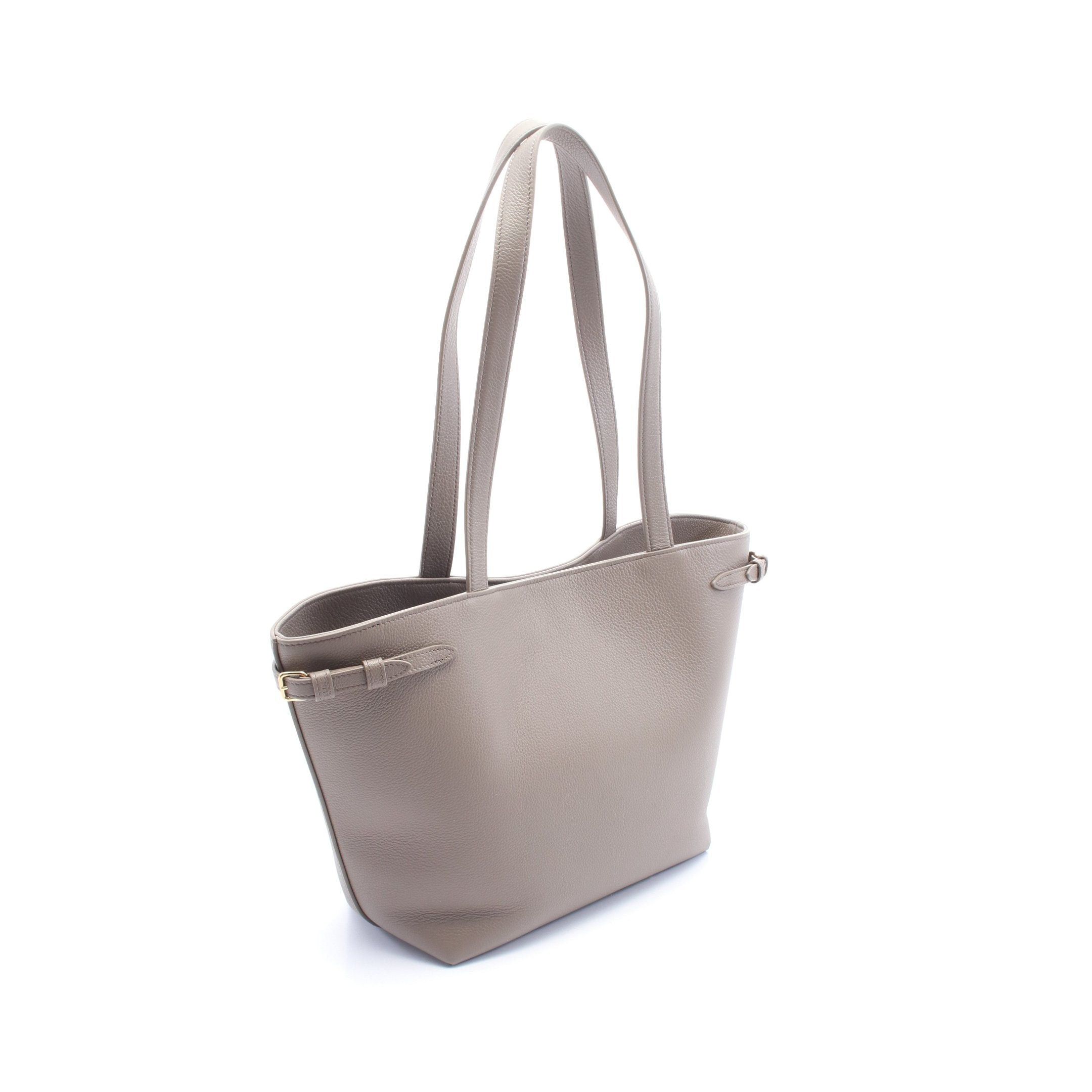 Celine Celine Small Hippopotamus Anais Cuill Triomphe Shoulder Bag Tote Leather Gray Beige Size ONE SIZE - 2 Thumbnail