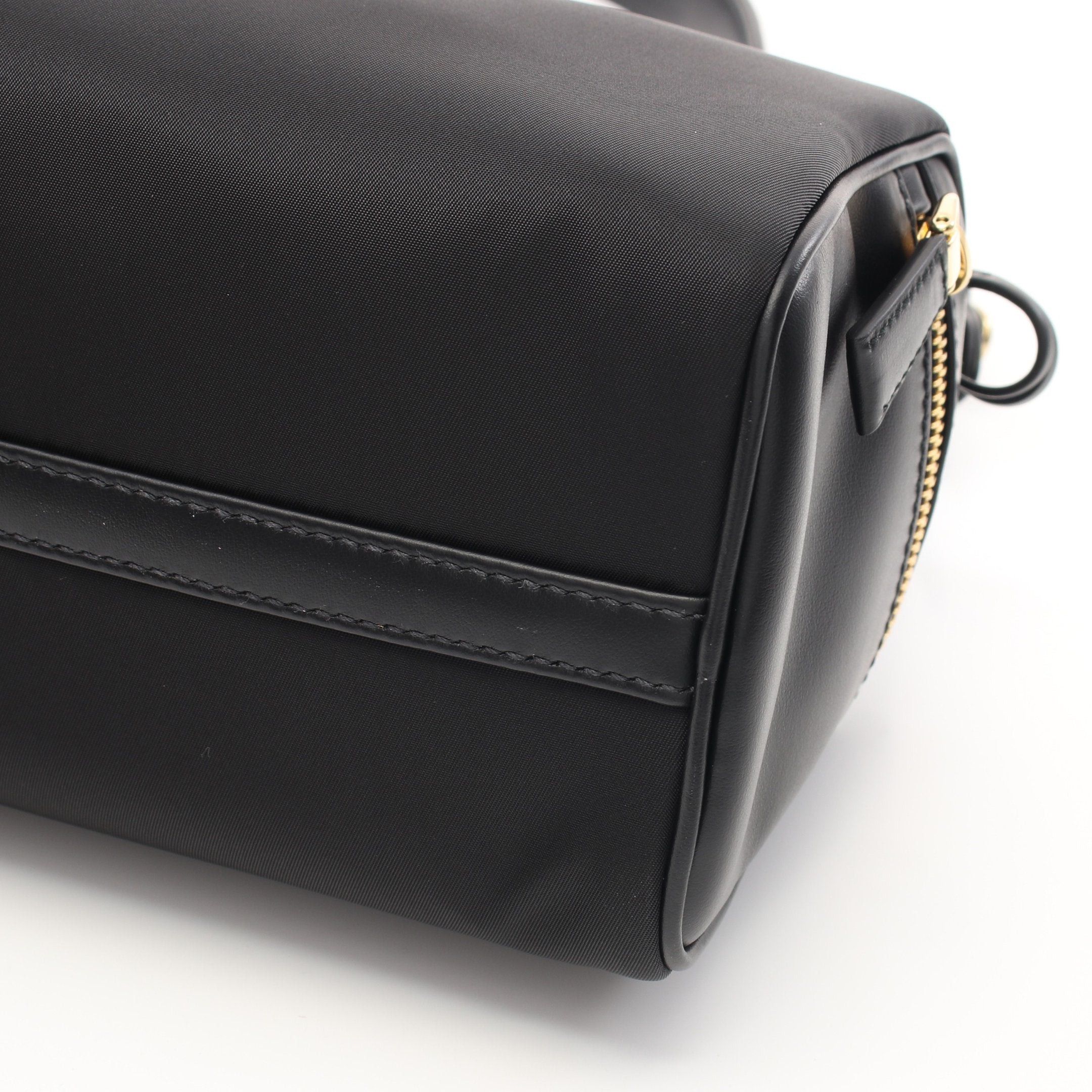 Prada Prada Tessuto Vitello Shoulder Bag Nylon Leather Black Size ONE SIZE - 8 Thumbnail