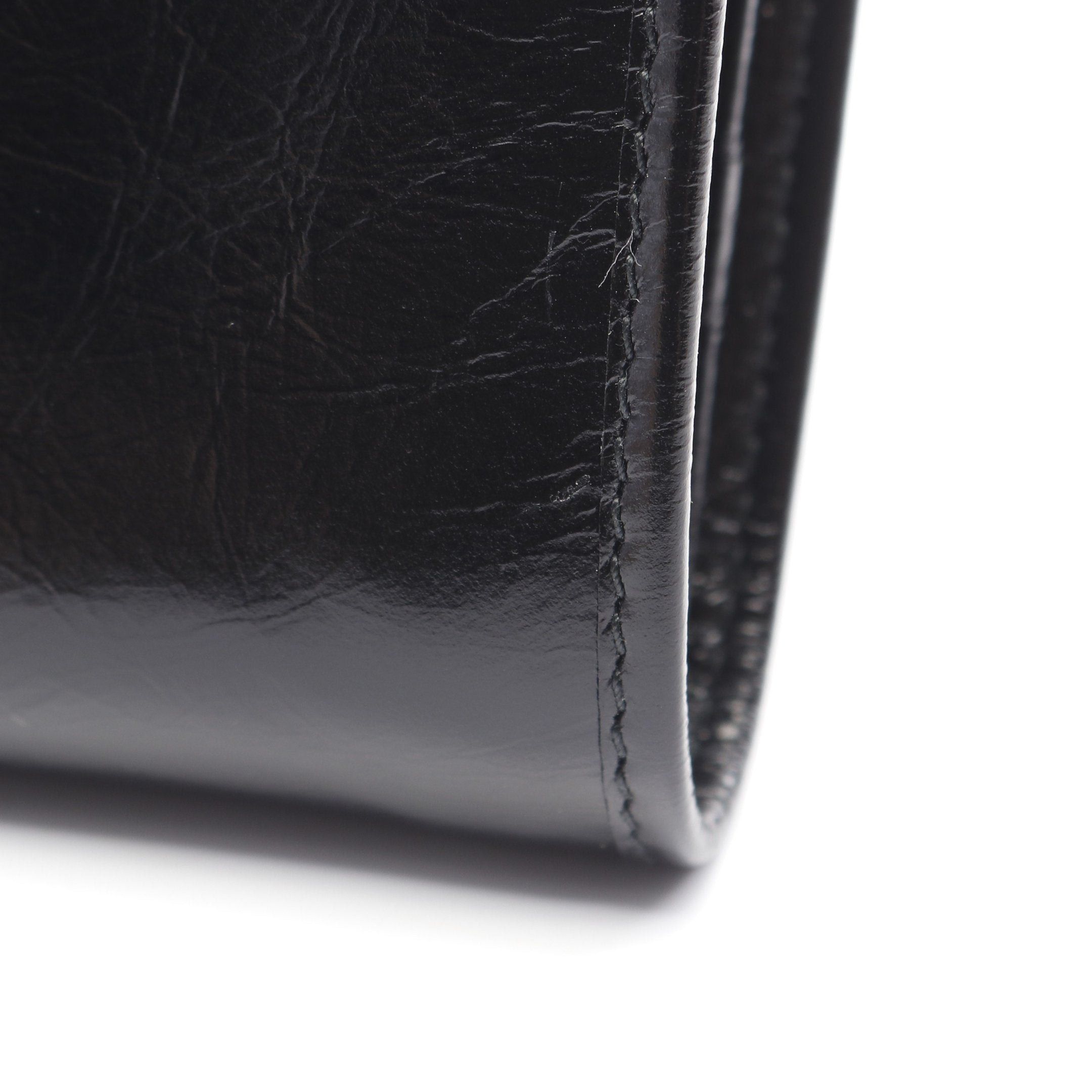 Prada Prada Soft Lux Bi-Fold Wallet Leather Black Size ONE SIZE - 6 Thumbnail