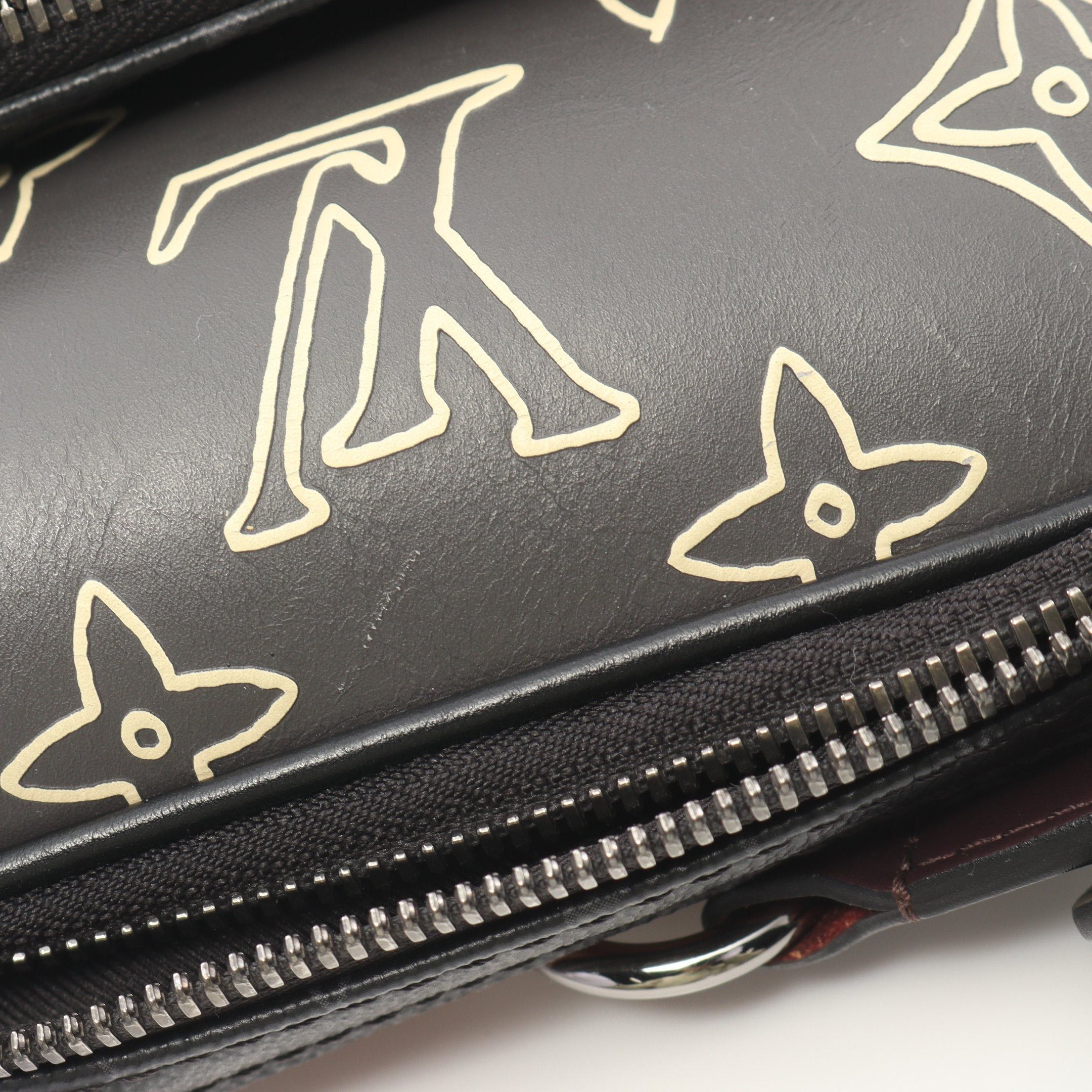 Louis Vuitton Louis Vuitton Amazon Sling Bag Monogram Eclipse Body Leather Black Size ONE SIZE - 7 Thumbnail
