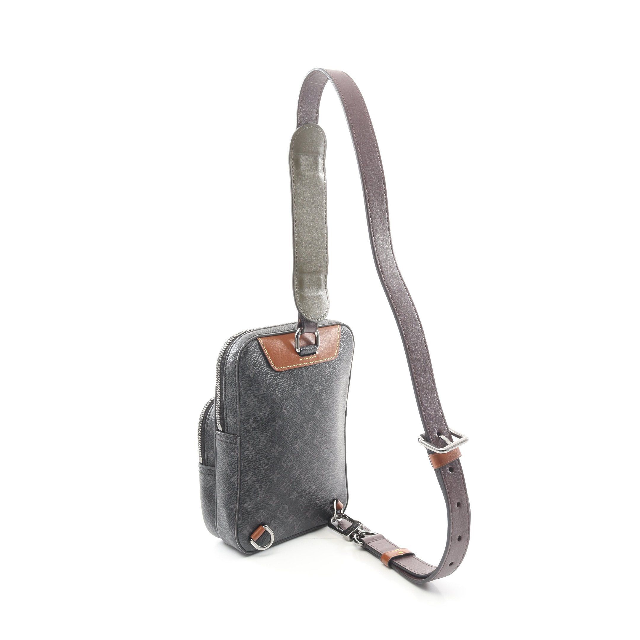Louis Vuitton Louis Vuitton Amazon Sling Bag Monogram Eclipse Body Leather Black Size ONE SIZE - 2 Thumbnail
