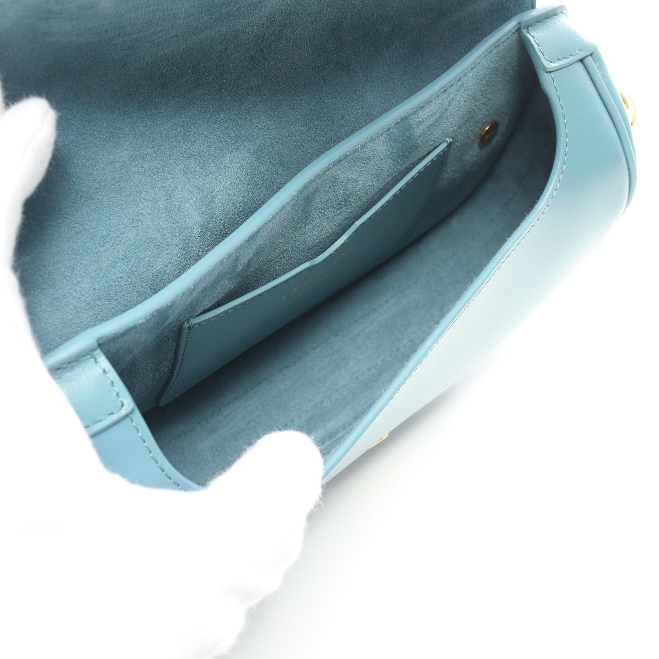 Dior Dior Bobby East-West Bag Shoulder Leather Blue Size ONE SIZE - 3 Thumbnail
