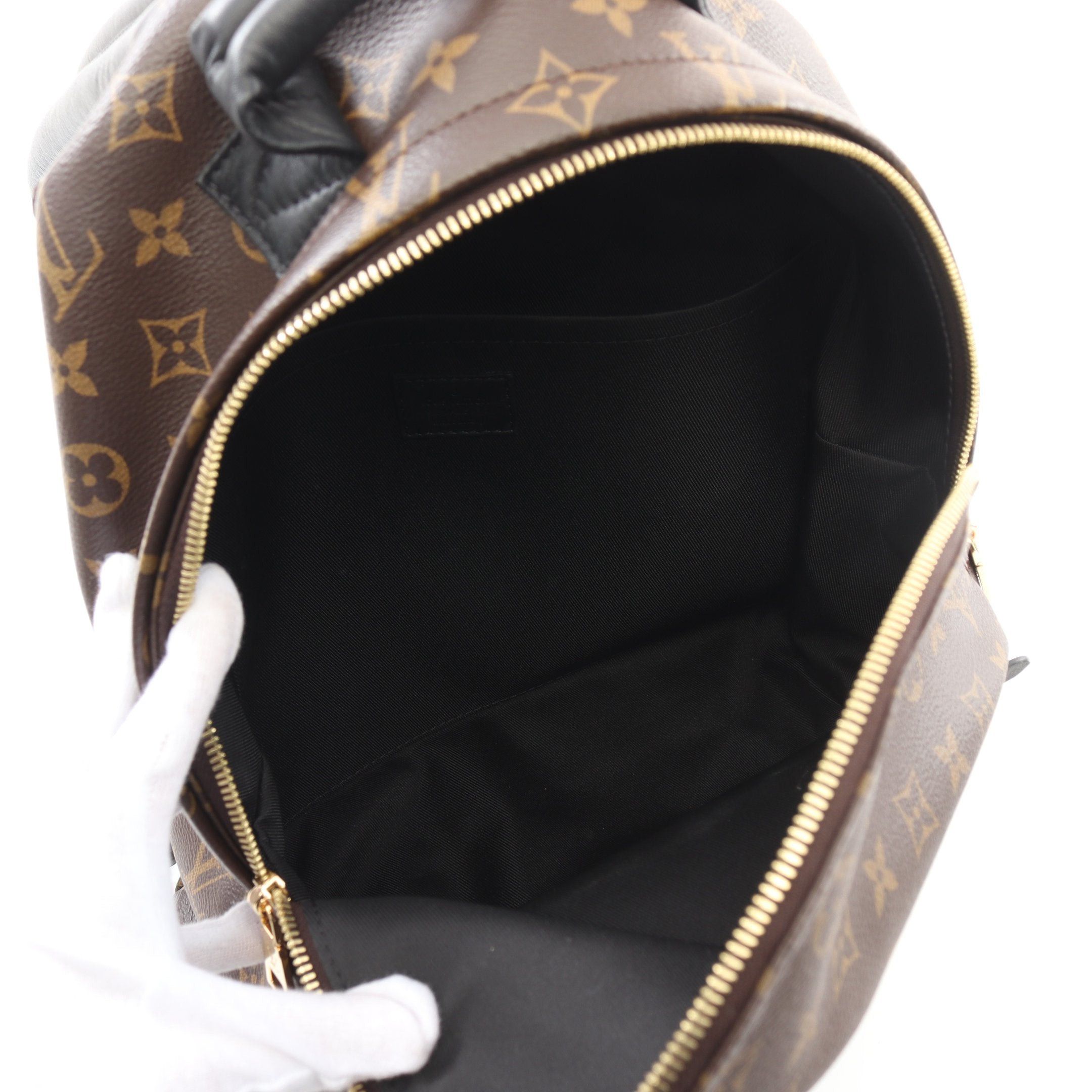 Louis Vuitton Louis Vuitton Palm Springs Backpack Mm Monogram Rucksack Leather Brown Black Size ONE SIZE - 3 Thumbnail