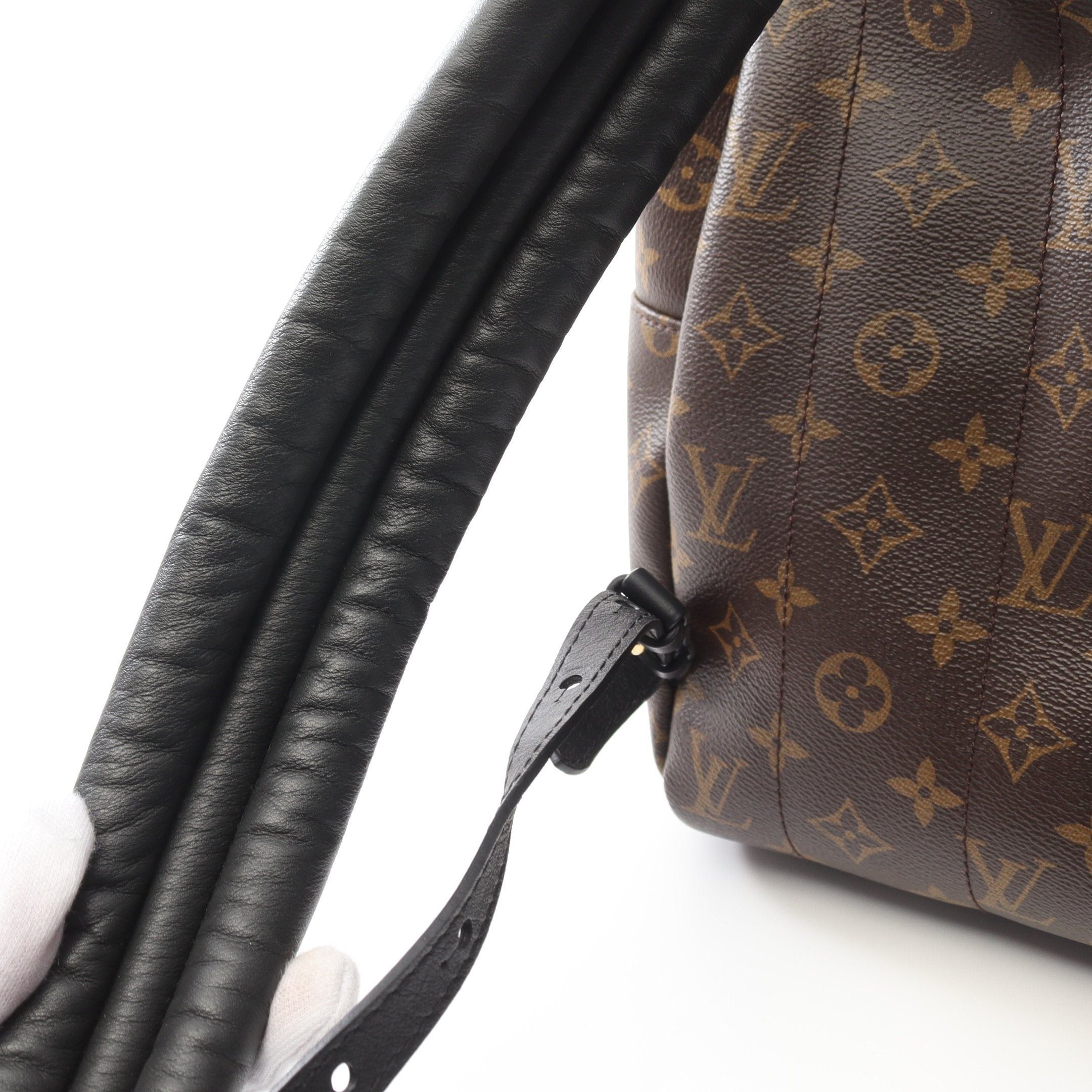 Louis Vuitton Louis Vuitton Palm Springs Backpack Mm Monogram Rucksack Leather Brown Black Size ONE SIZE - 7 Thumbnail