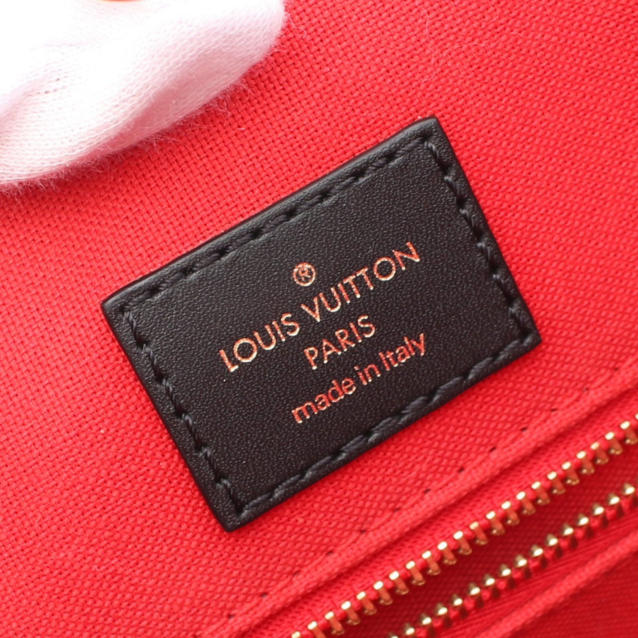 Louis Vuitton Louis Vuitton On-The-Go Mm Monogram Giant Reverse Shoulder Bag Tote Leather Brown Beige Size ONE SIZE - 4 Thumbnail