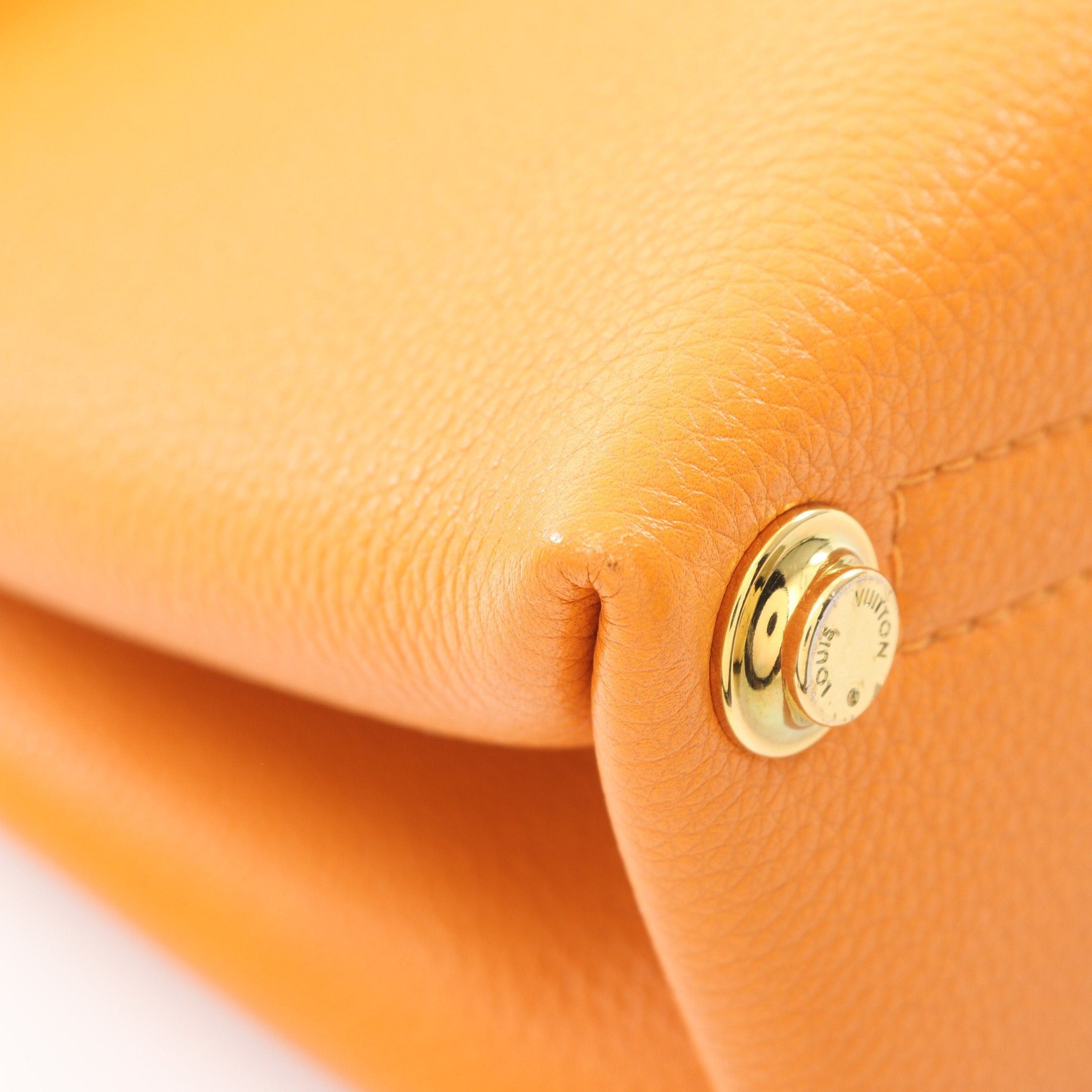 Louis Vuitton Louis Vuitton Rose De Van Pm Handbag Leather Orange Size ONE SIZE - 7 Thumbnail