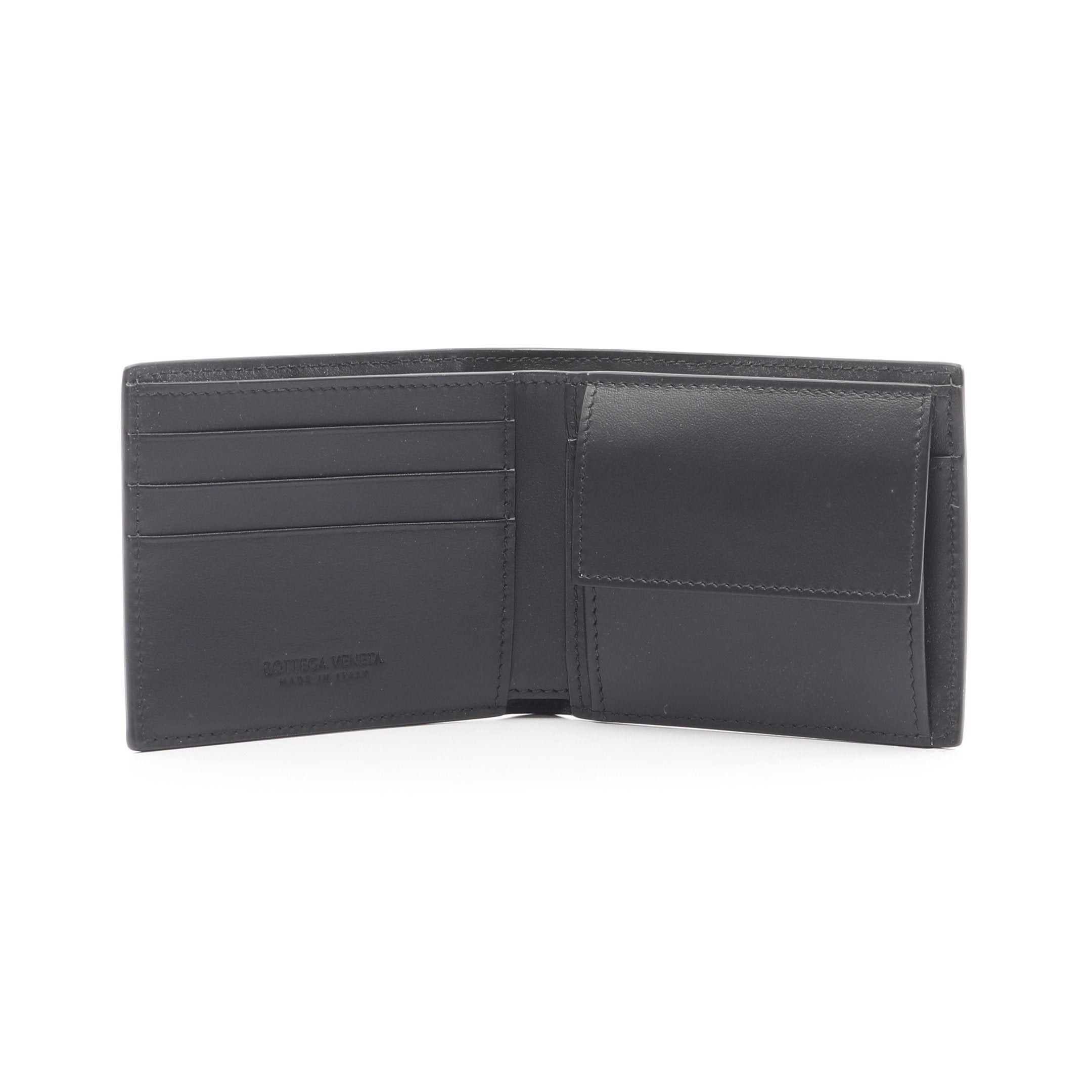 Bottega Veneta Bottega Veneta Cassette Bi-Fold Wallet Leather Black Size ONE SIZE - 3 Thumbnail