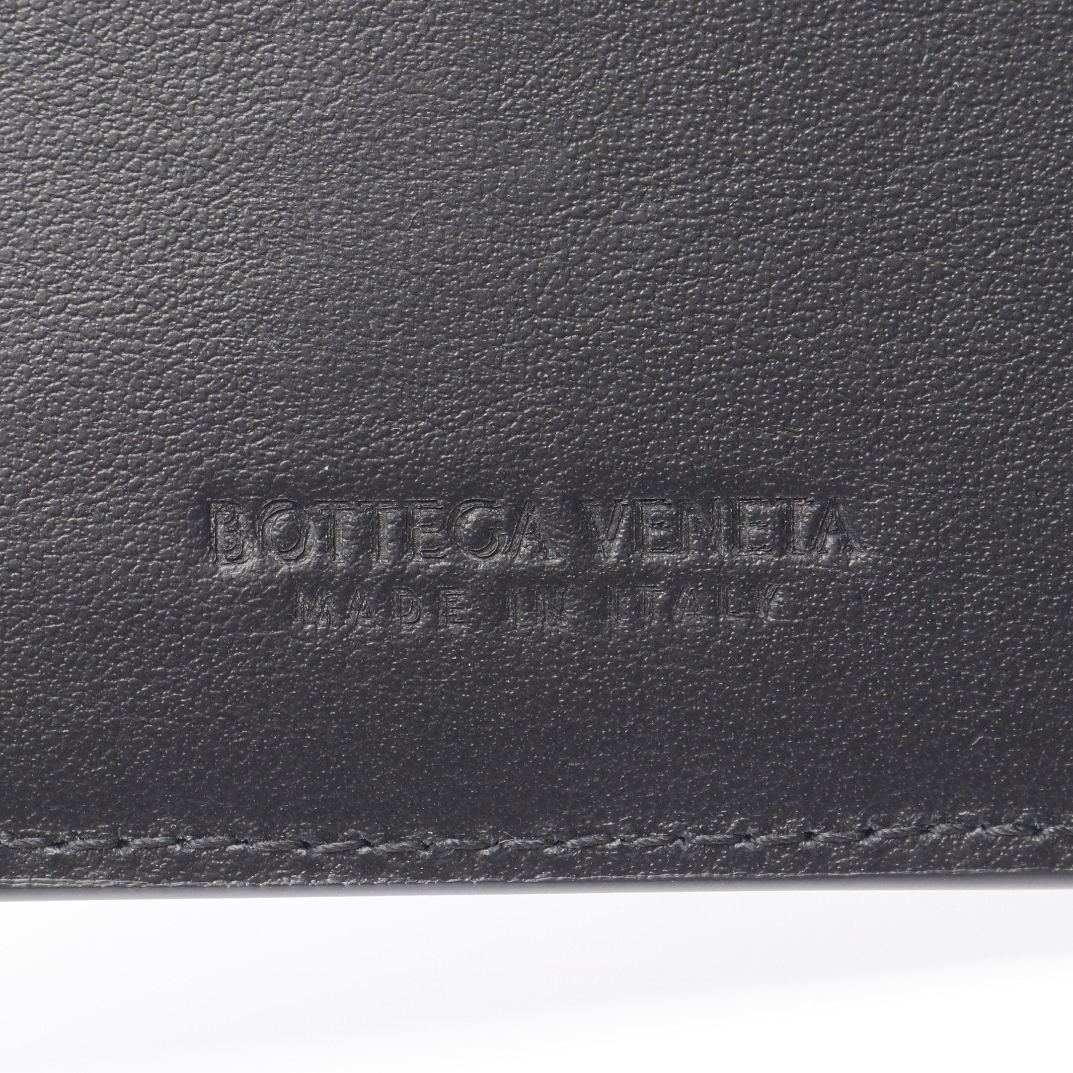 Bottega Veneta Bottega Veneta Cassette Bi-Fold Wallet Leather Black Size ONE SIZE - 4 Thumbnail