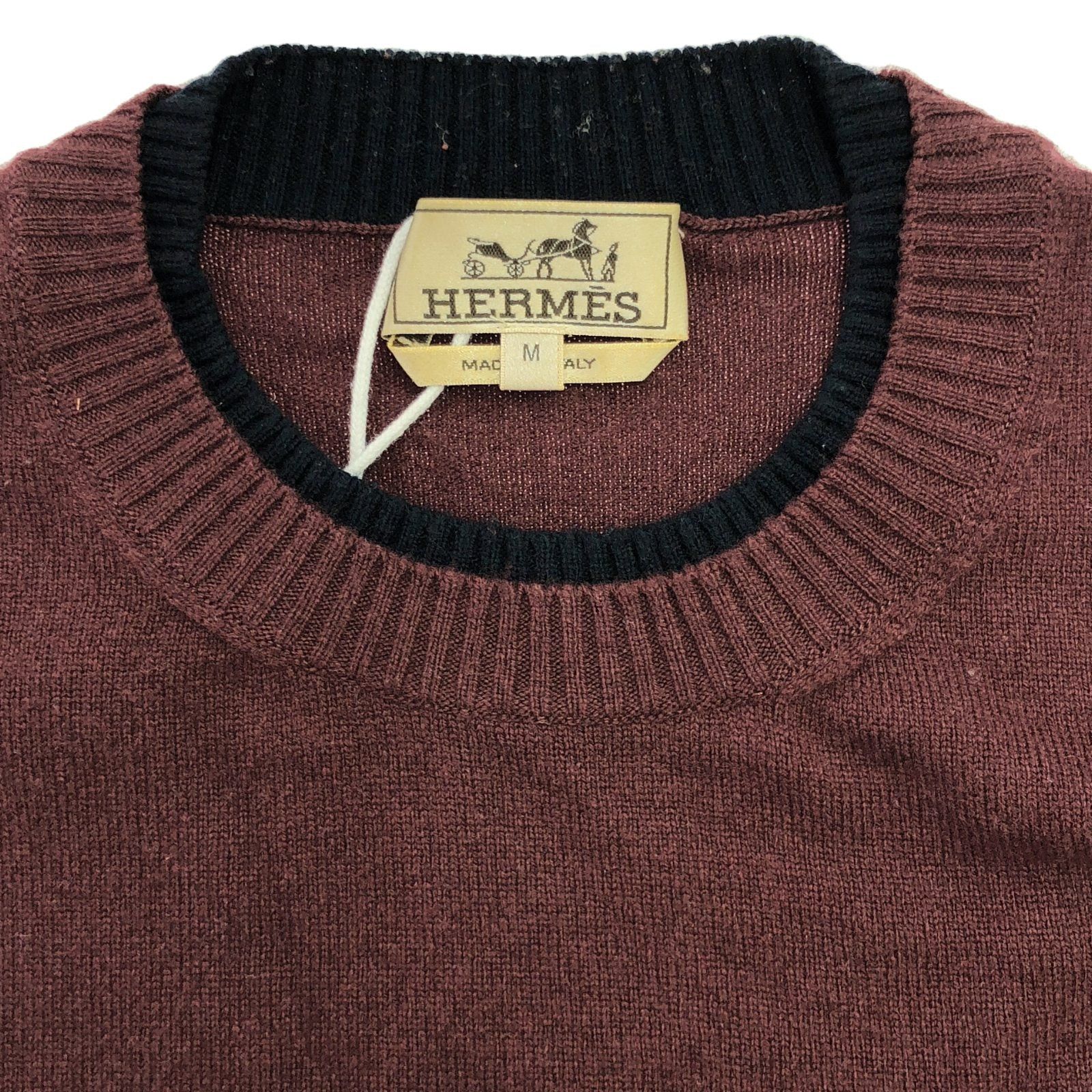 Hermes Hermes Knitwear/Sweaters Knit Wool Bordeaux Size ONE SIZE - 5 Thumbnail