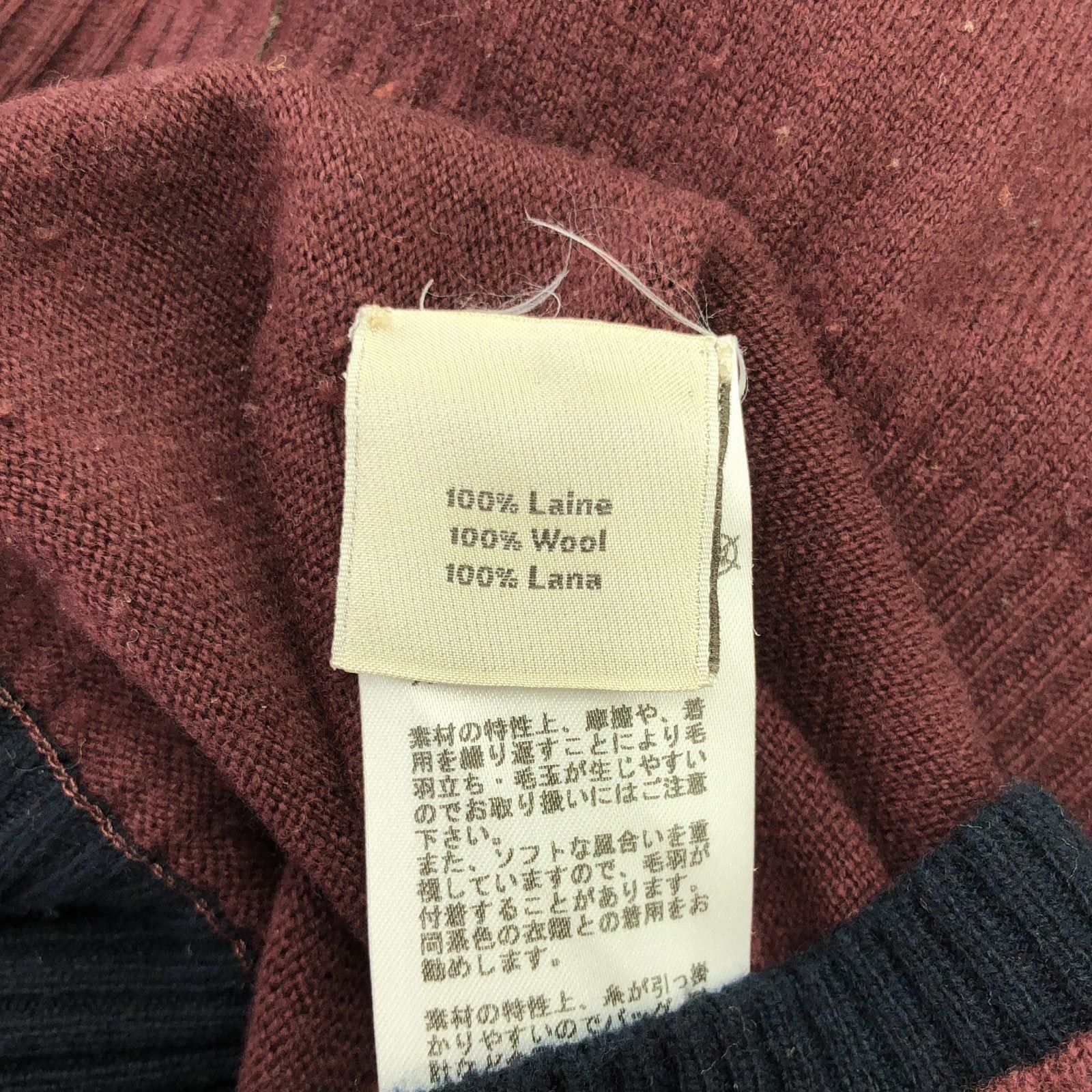 Hermes Hermes Knitwear/Sweaters Knit Wool Bordeaux Size ONE SIZE - 6 Thumbnail