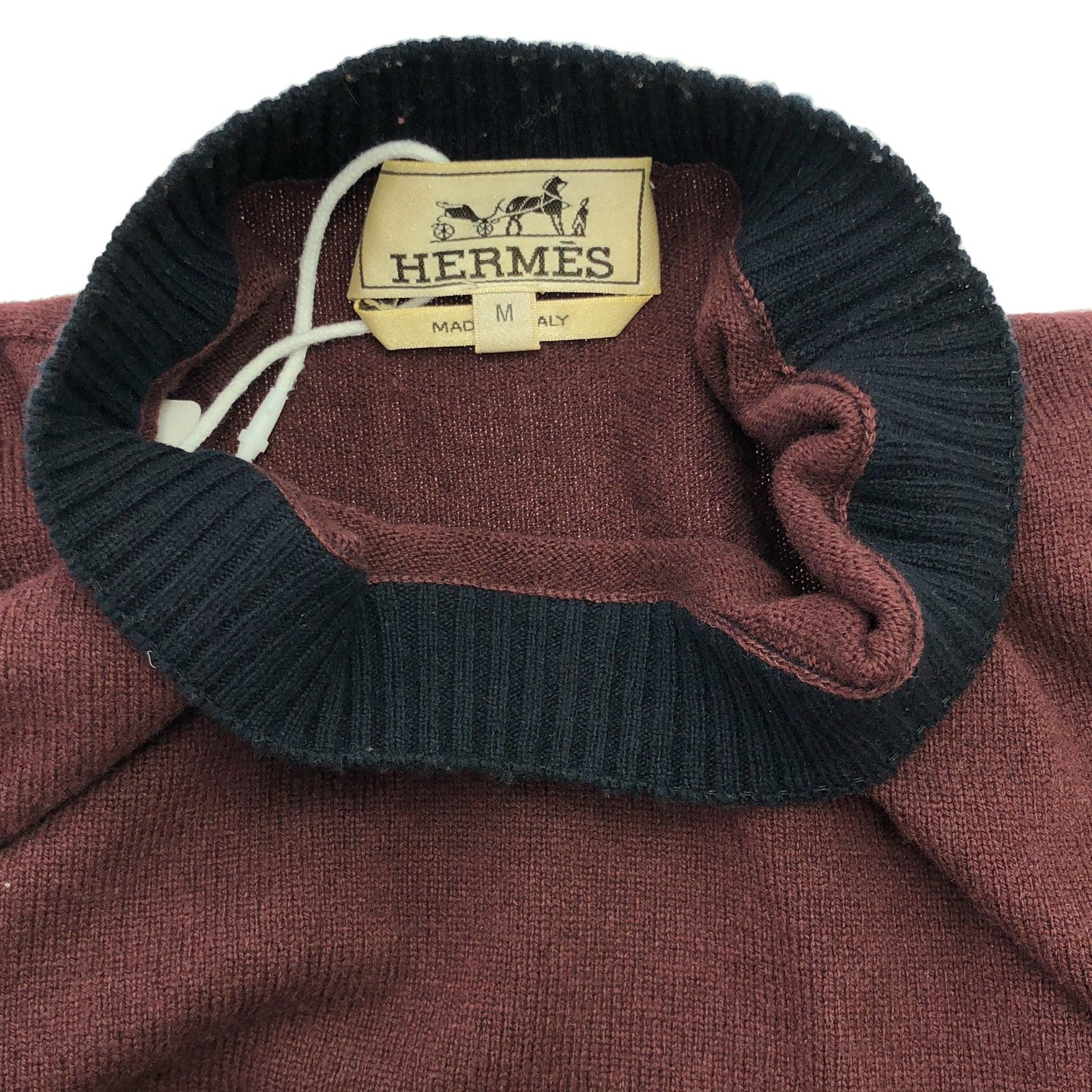 Hermes Hermes Knitwear/Sweaters Knit Wool Bordeaux Size ONE SIZE - 9 Thumbnail