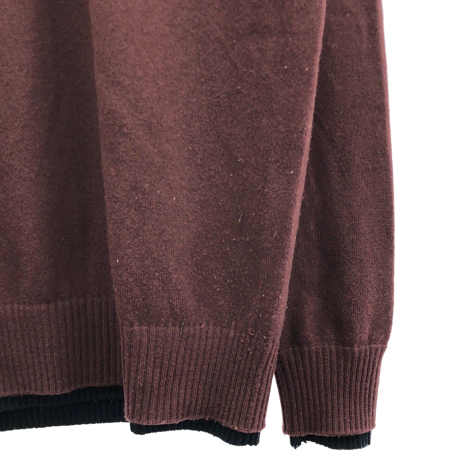 Hermes Hermes Knitwear/Sweaters Knit Wool Bordeaux Size ONE SIZE - 4 Thumbnail