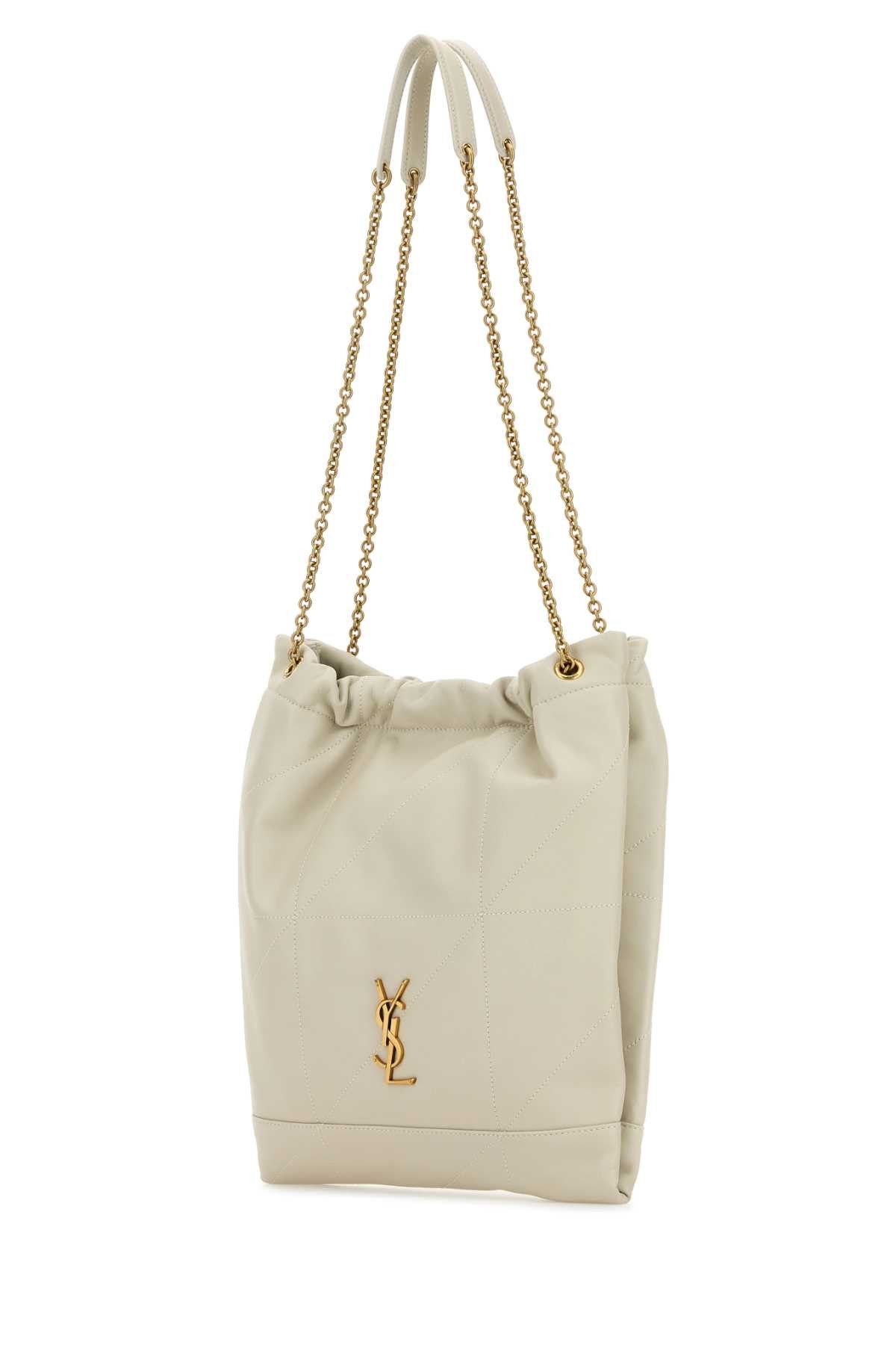 Saint Laurent Paris Ivory Leather Pochon Shoulder Bag Size ONE SIZE - 2 Thumbnail