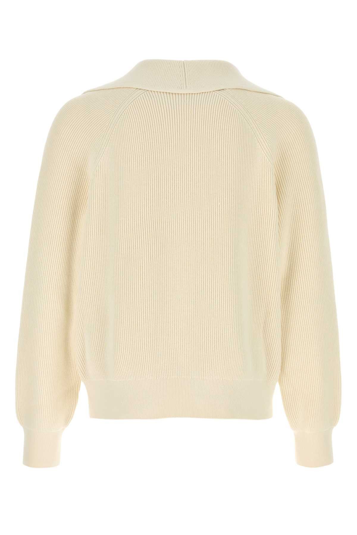 Bottega Veneta Cream Cotton Blend Sweater Size US L / EU 52-54 / 3 - 2 Thumbnail