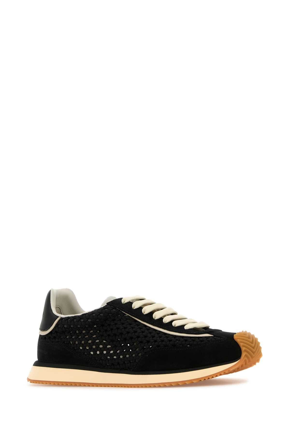 Dolce & Gabbana Black Fabric Dg Cushion Sneakers Size US 7.5 / EU 40-41 - 2 Thumbnail