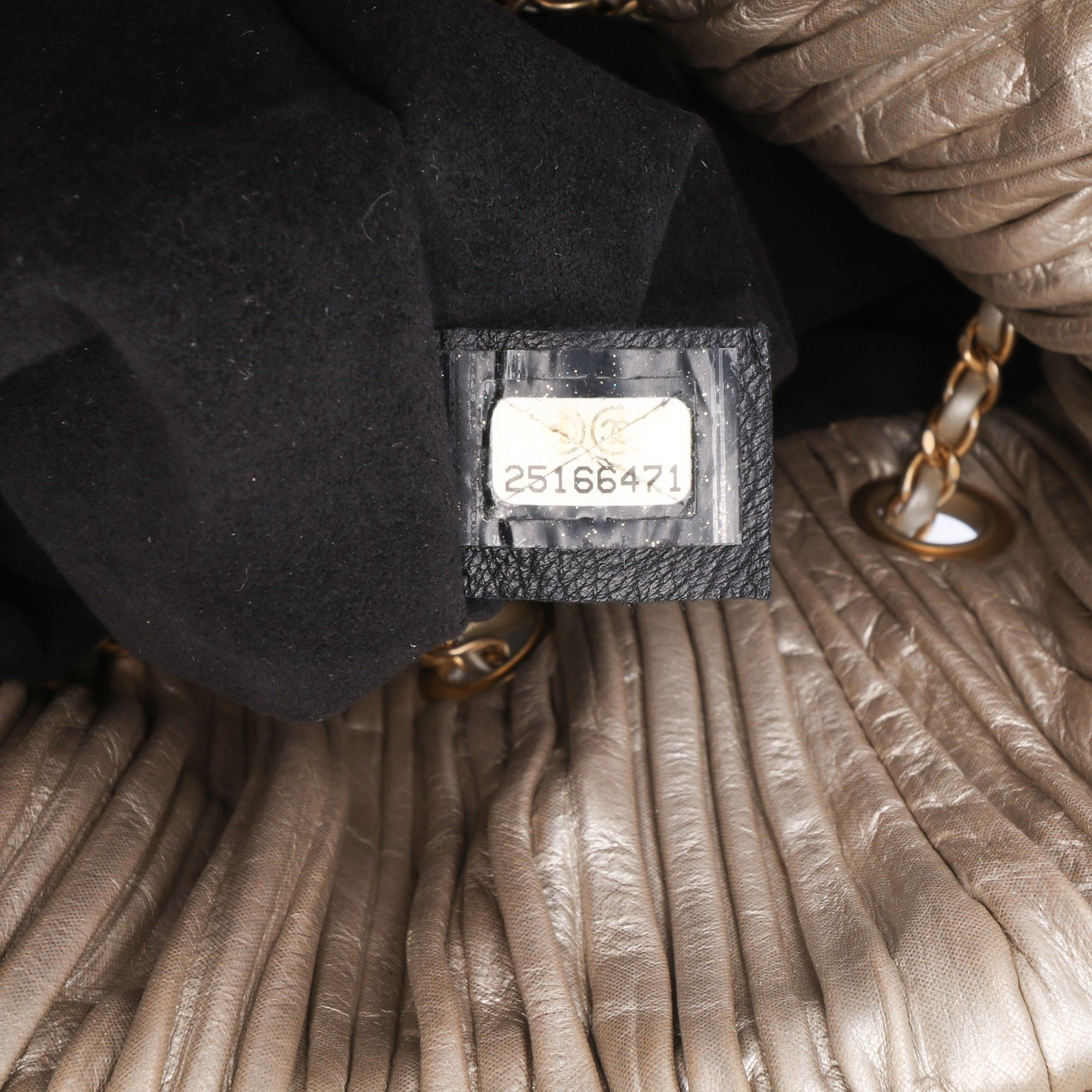 Chanel Chanel Medium Metallic Calfskin Coco Pleats Drawstring Backpack Size ONE SIZE - 6 Thumbnail