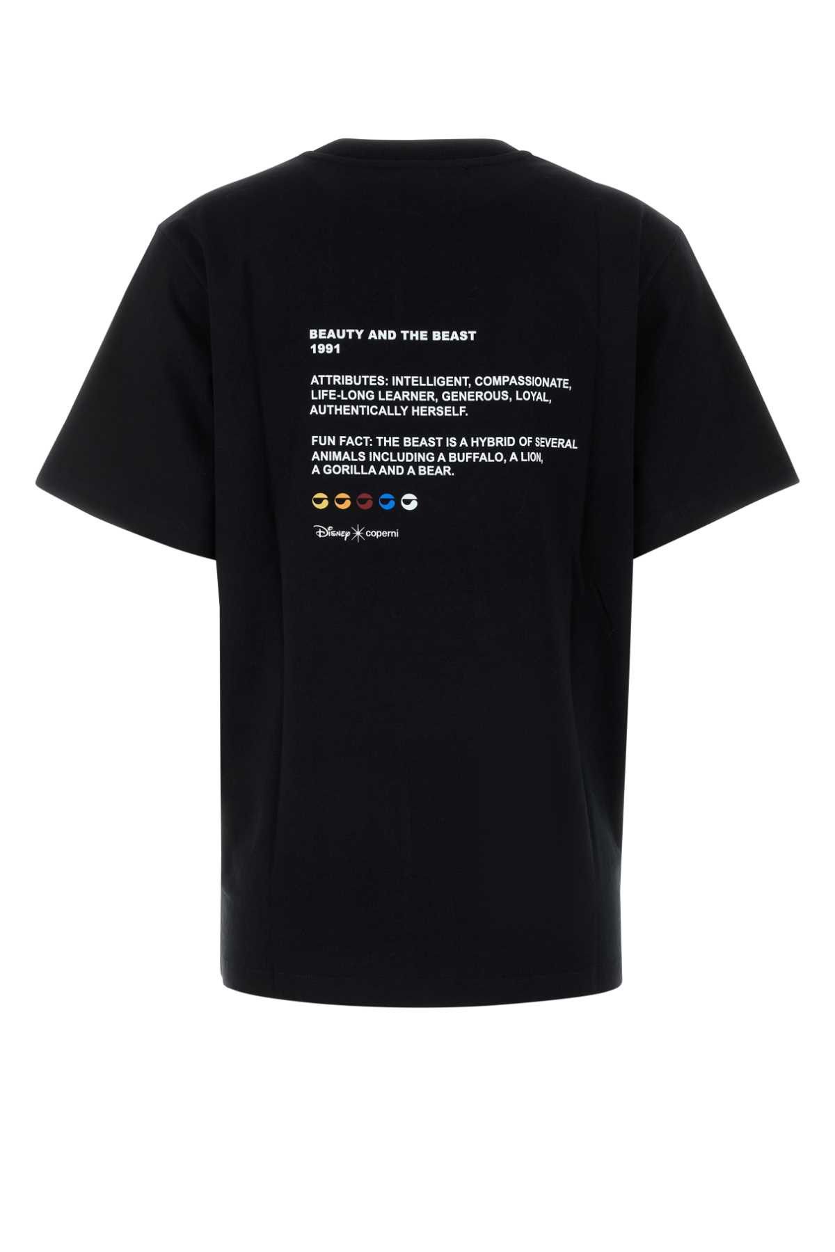 Coperni Black Cotton Coperni X Disney Belle T-Shirt Size M / US 6-8 / IT 42-44 - 2 Thumbnail