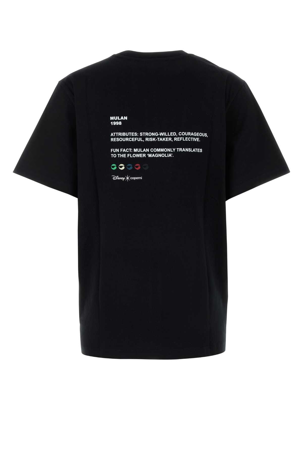 Coperni Black Cotton Coperni X Disney Mulan T-Shirt Size S / US 4 / IT 40 - 2 Thumbnail