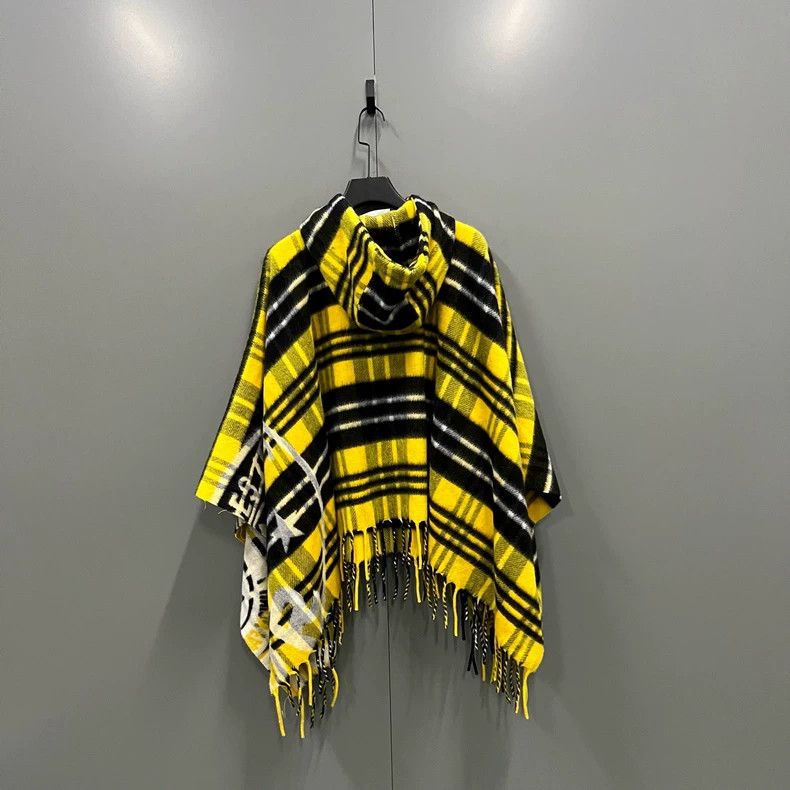 Dior Dior Plaid Fringe Hem Cape Coat Size US M / EU 48-50 / 2 - 6 Thumbnail