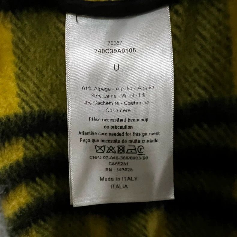 Dior Dior Plaid Fringe Hem Cape Coat Size US M / EU 48-50 / 2 - 2 Thumbnail